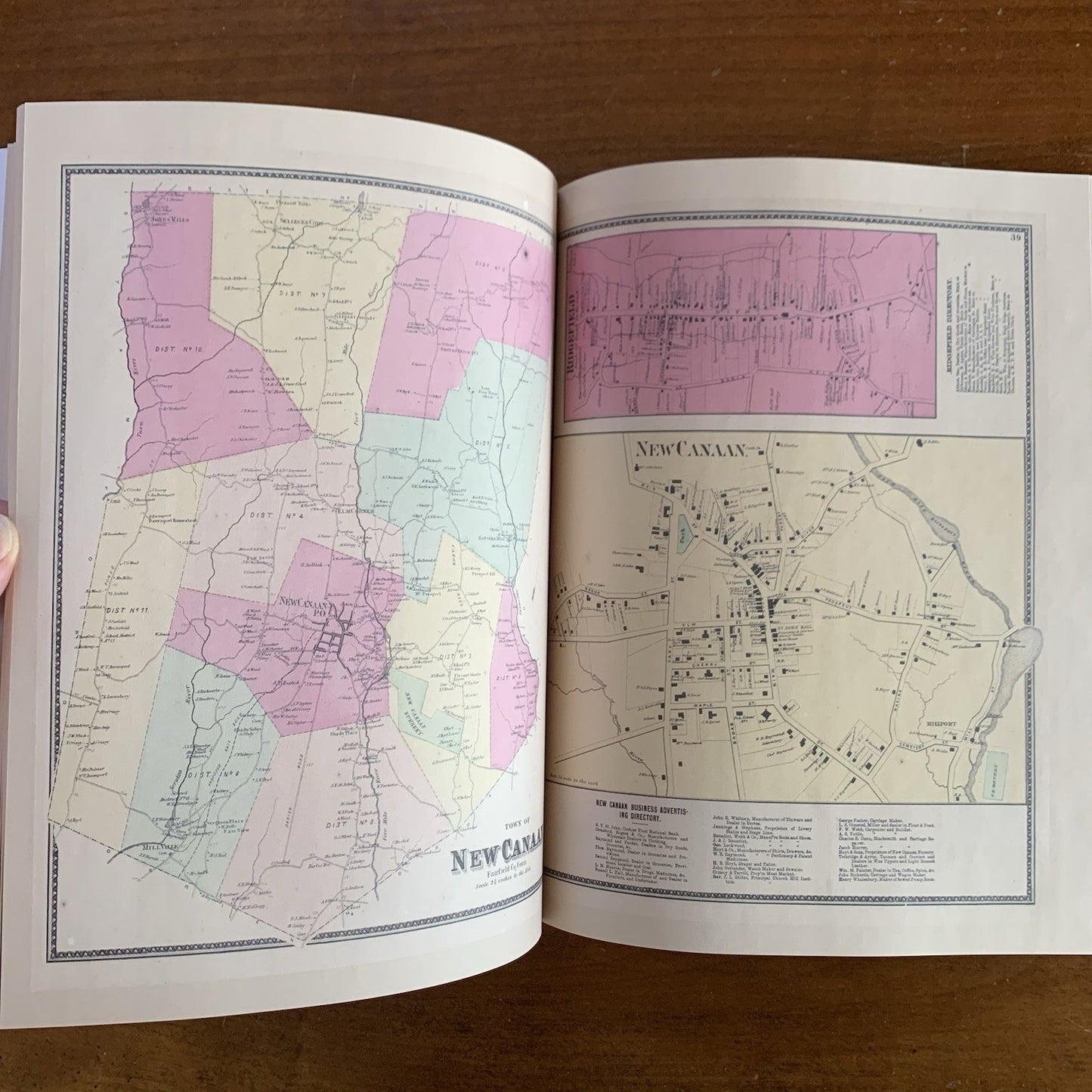 1867 Atlas Of New York And Vicinity - F.W. Beers - Connecticut Edition Facsimile