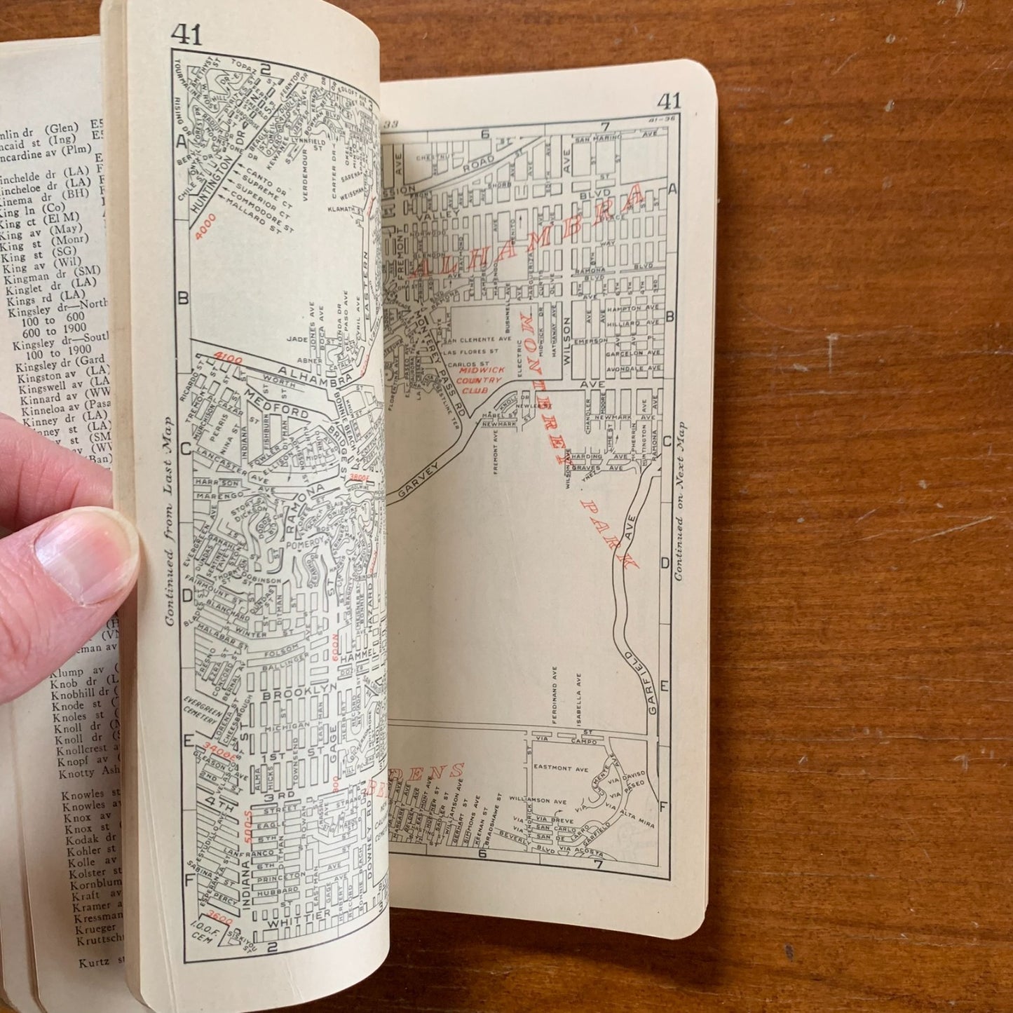 1929 Gillespie's Guide and Atlas of Los Angeles