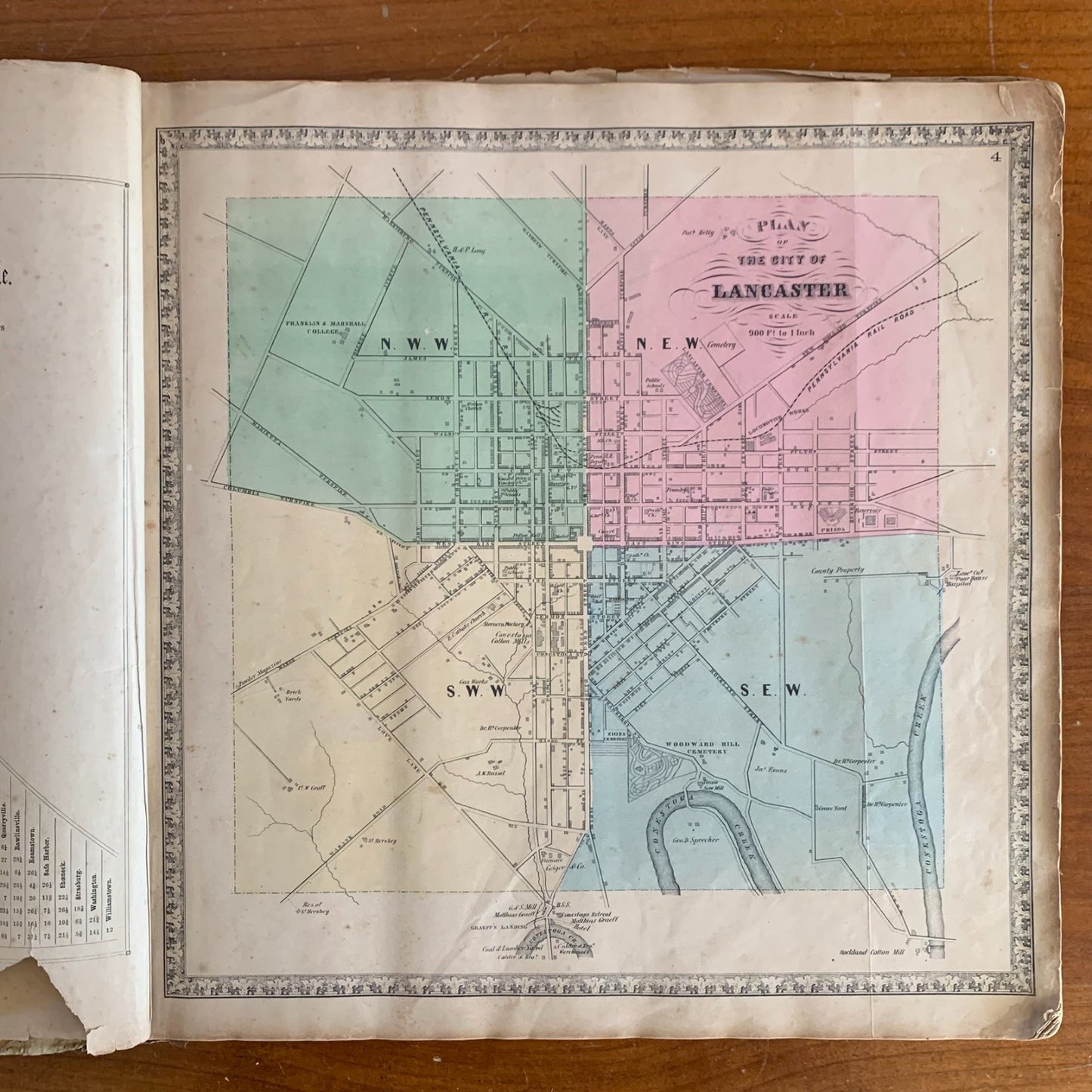 1864 Bridgens Atlas Lancaster County, Pennsylvania / Maps