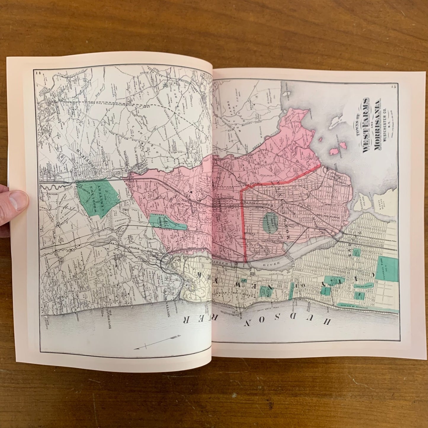 1872 County Atlas Of Westchester New York / Facsimile