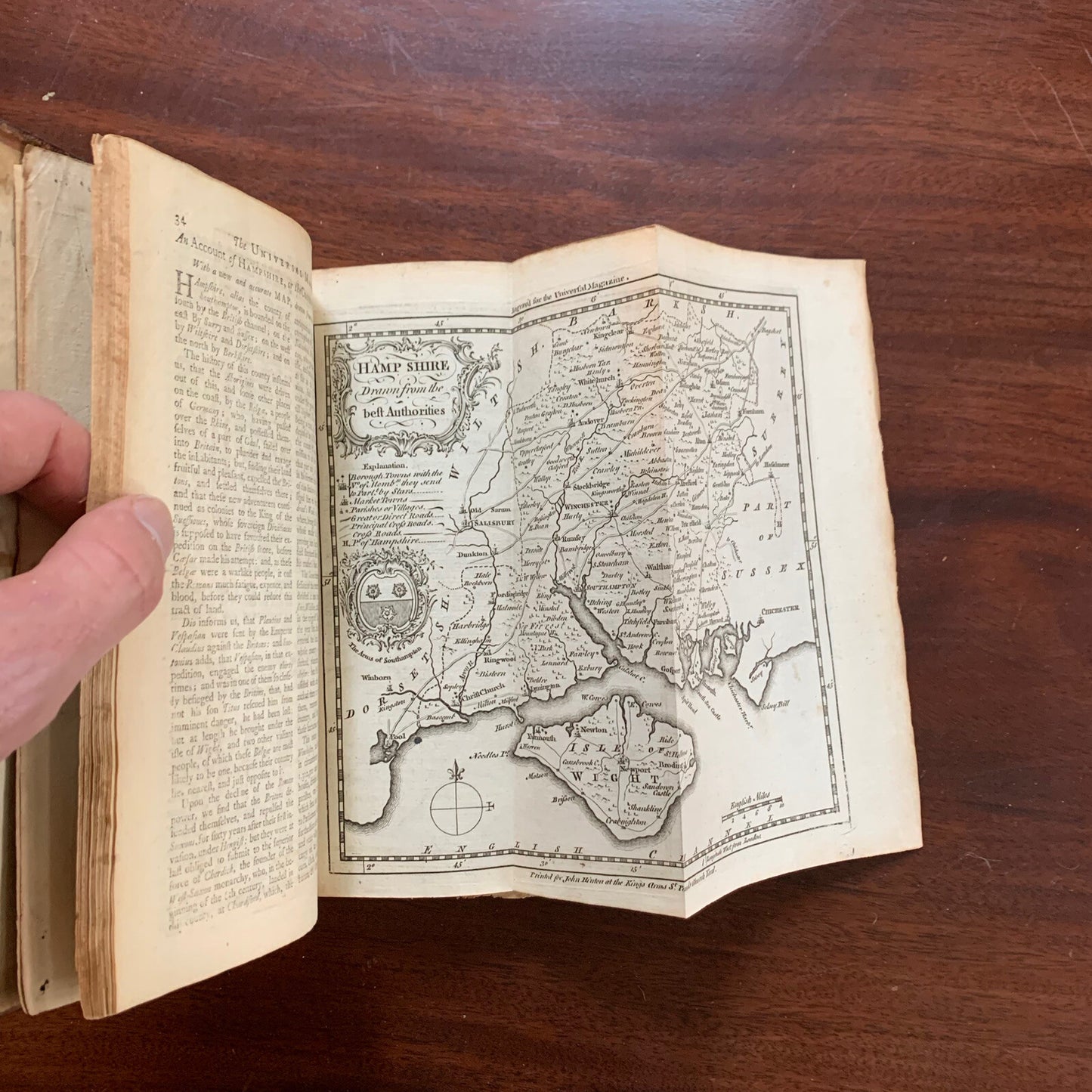 1750 VOL VII UNIVERSAL MAGAZINE ENGRAVINGS TOBACCO WALTER RALEIGH COLONIES MAPS