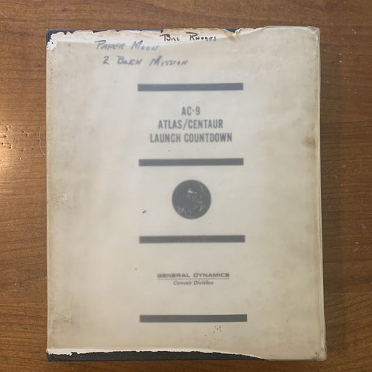 Atlas / Centaur AC-9 Launch Countdown Manual General 18 Oct 1966