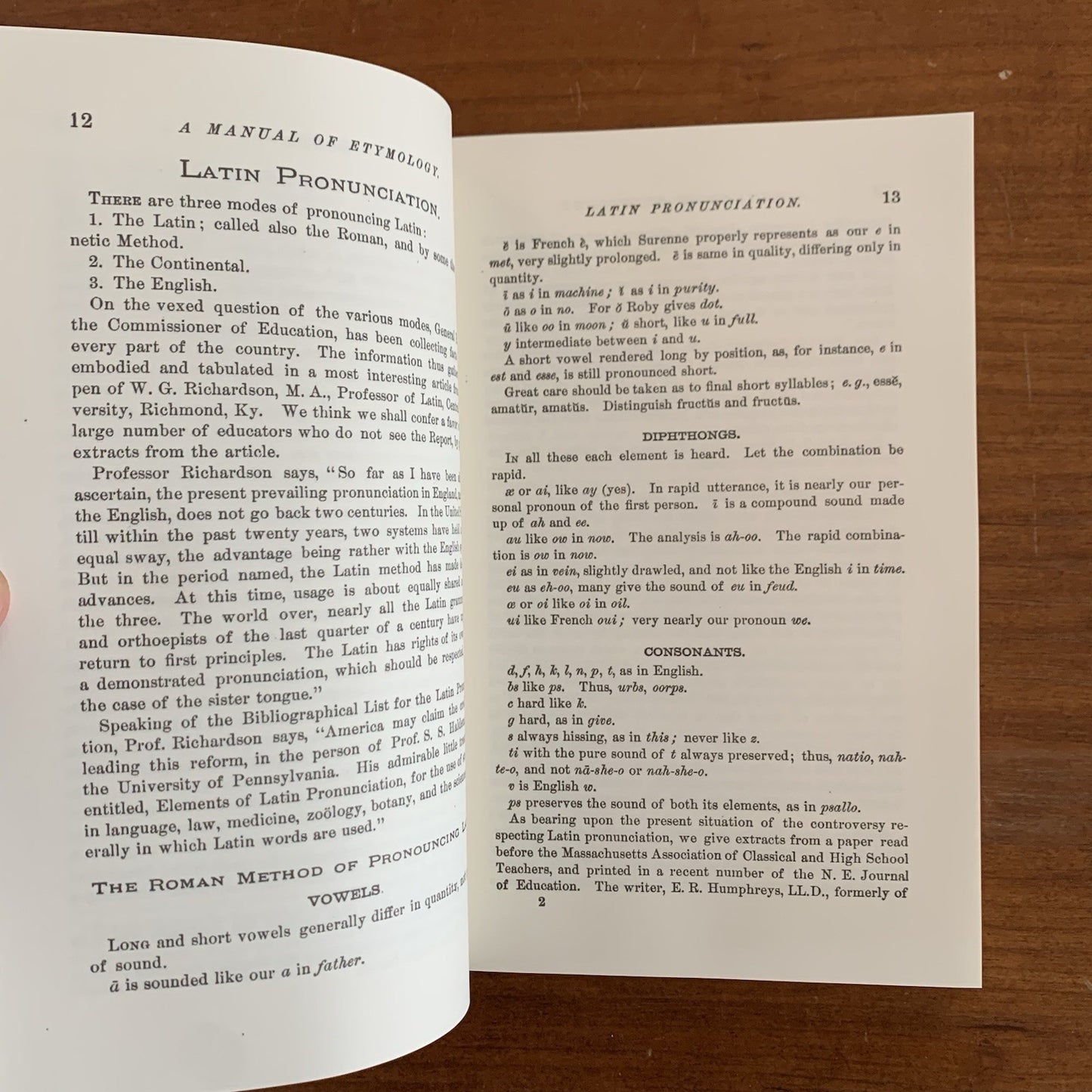 1879 A Manual of Etymology Containing Latin and Greek Derivatives FACSIMILE Webb