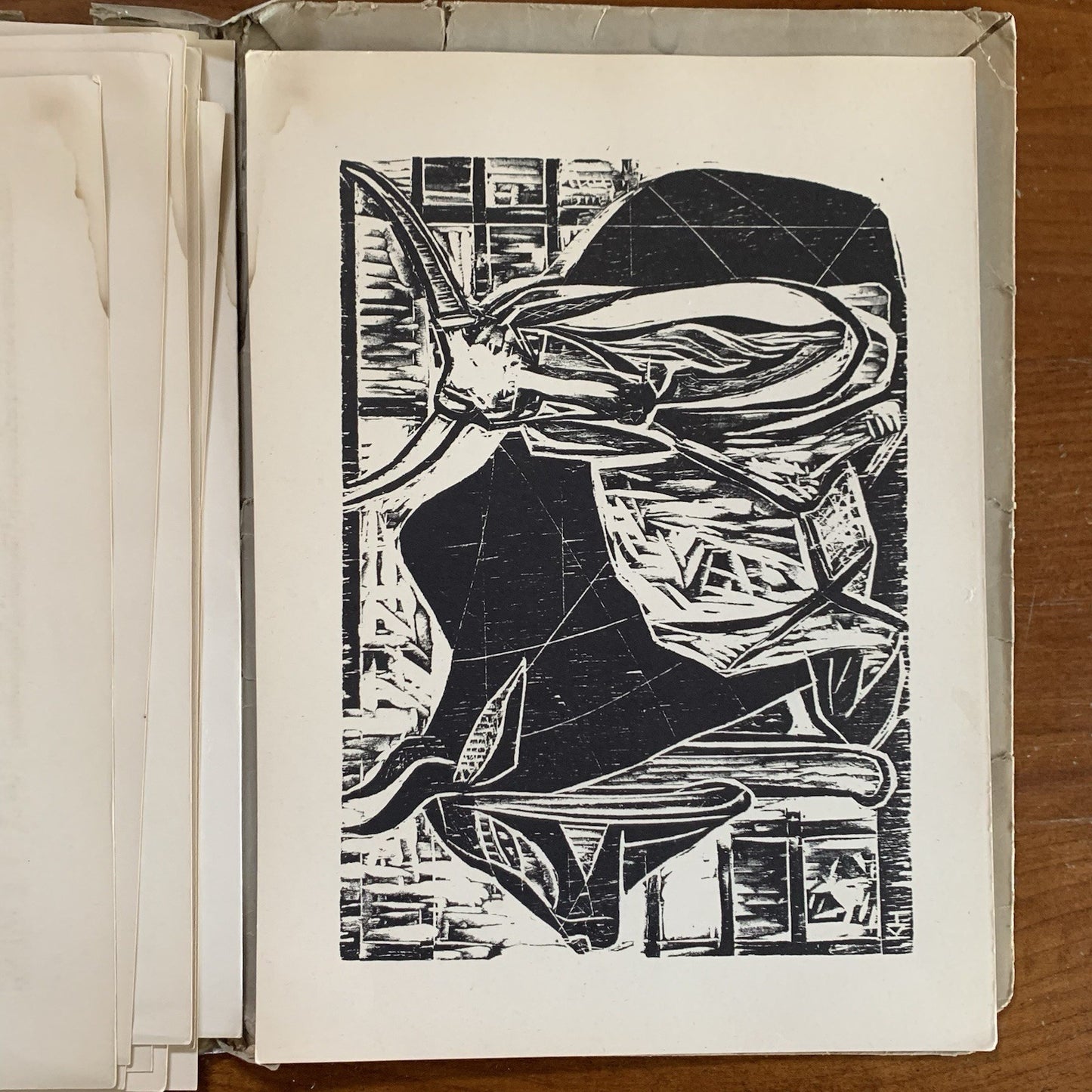 SIGNED Wood-engravings from Karl-Heinz Hansen. 1955
