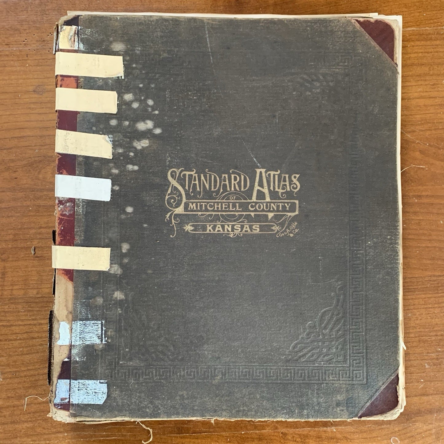 1917 Standard Atlas of Mitchell County Kansas / Plat Map Book