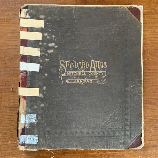 1917 Standard Atlas of Mitchell County Kansas / Plat Map Book