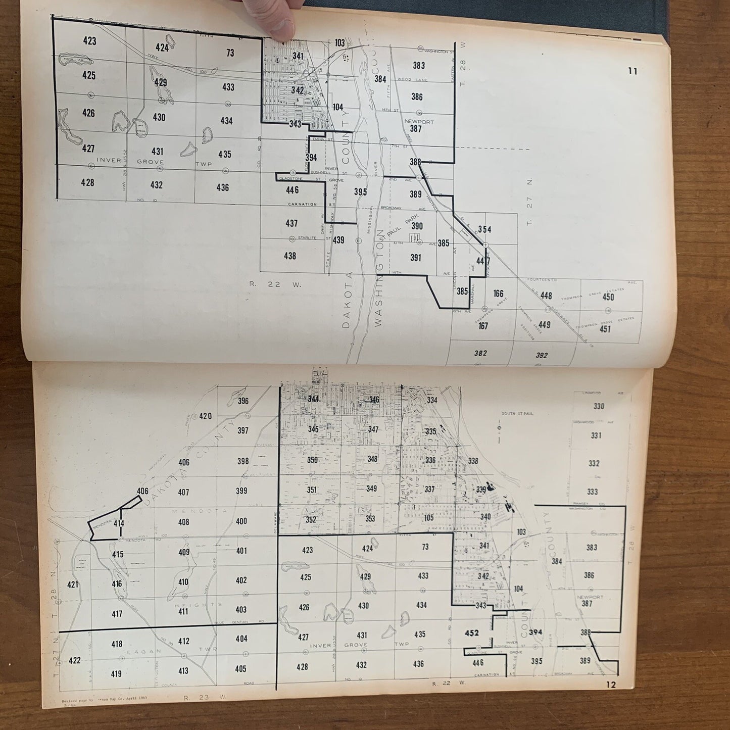 1960 Platbook City of St. Paul, All of Ramsey County Dakota Washington Minnesota