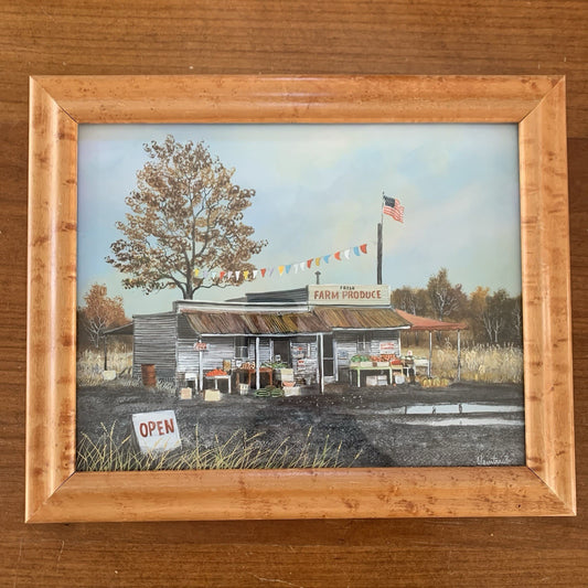 Fresh Farm Produce Stand Painting by Herbert Weintraub