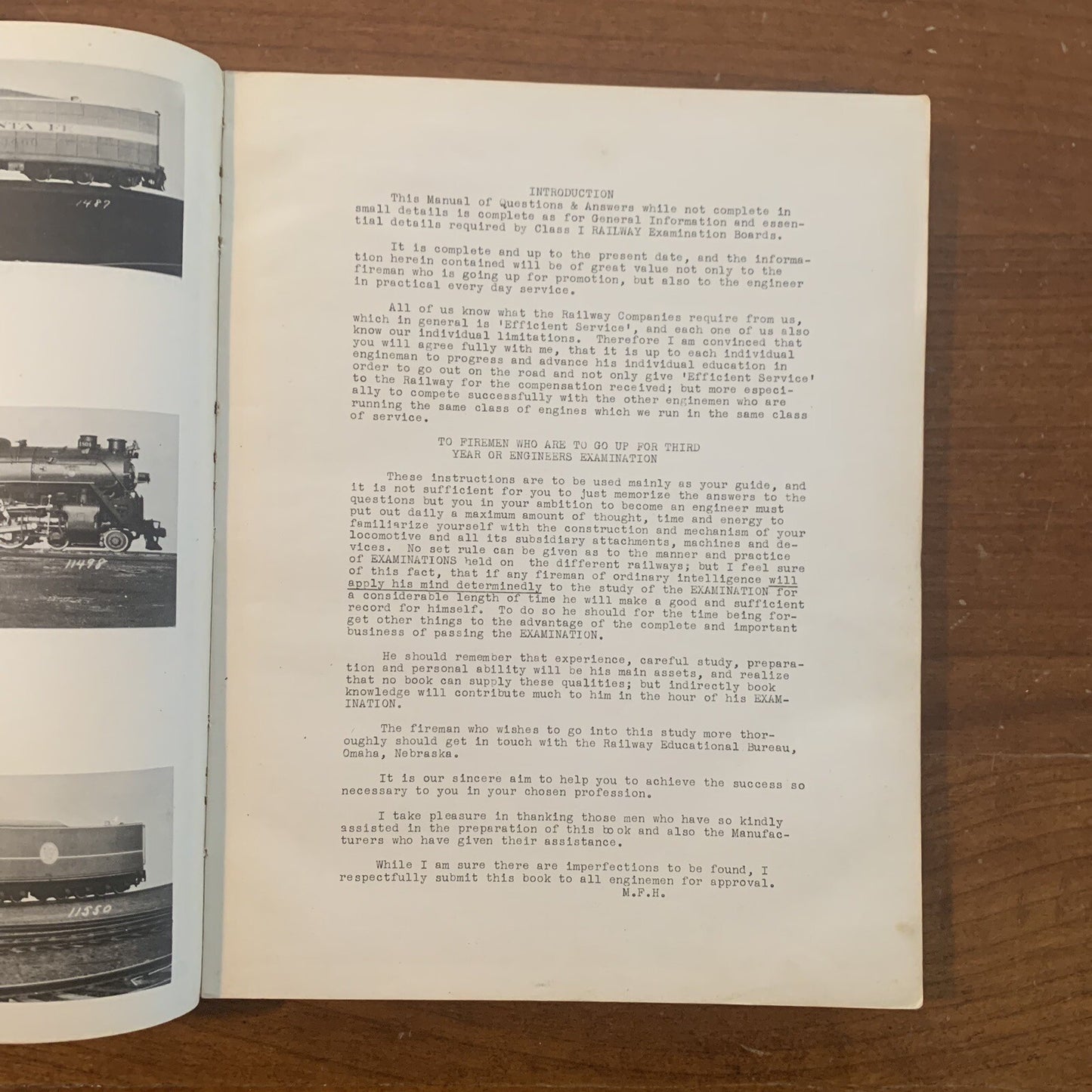 1943 Mark F Herrick LOCOMOTIVE ENGINEERS & FIREMANS MANUAL OF QUESTIONS 3rd Ed