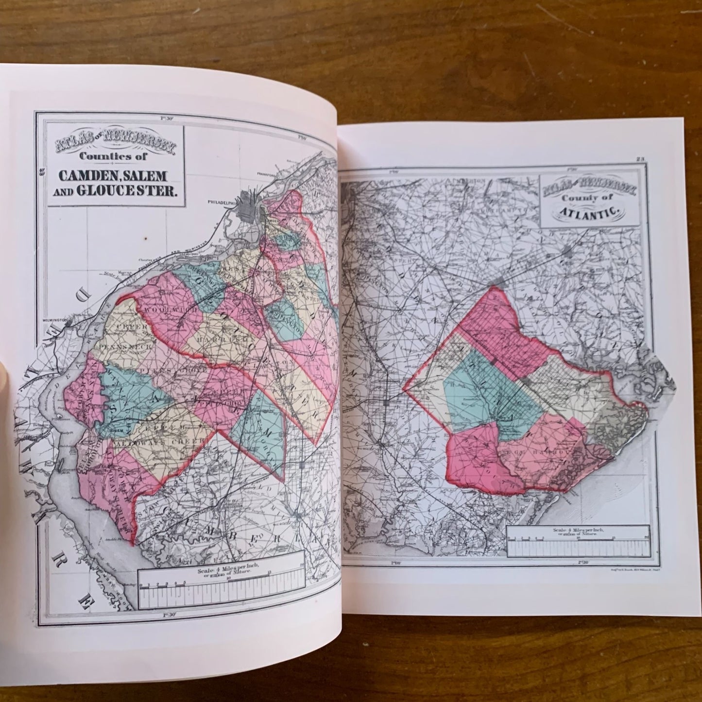 1873 Combined Atlas Of The State Of New Jersey and the County Hudson - Facsimile