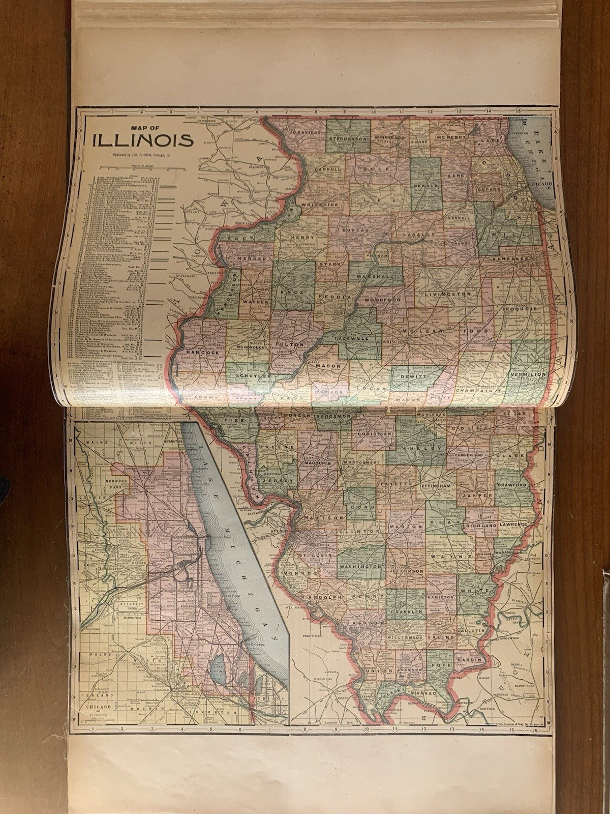 1910 Standard Atlas of Edgar County Illinois / Maps Plat Book Directory