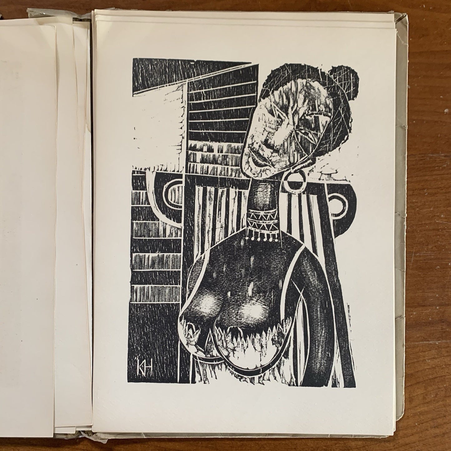 SIGNED Wood-engravings from Karl-Heinz Hansen. 1955
