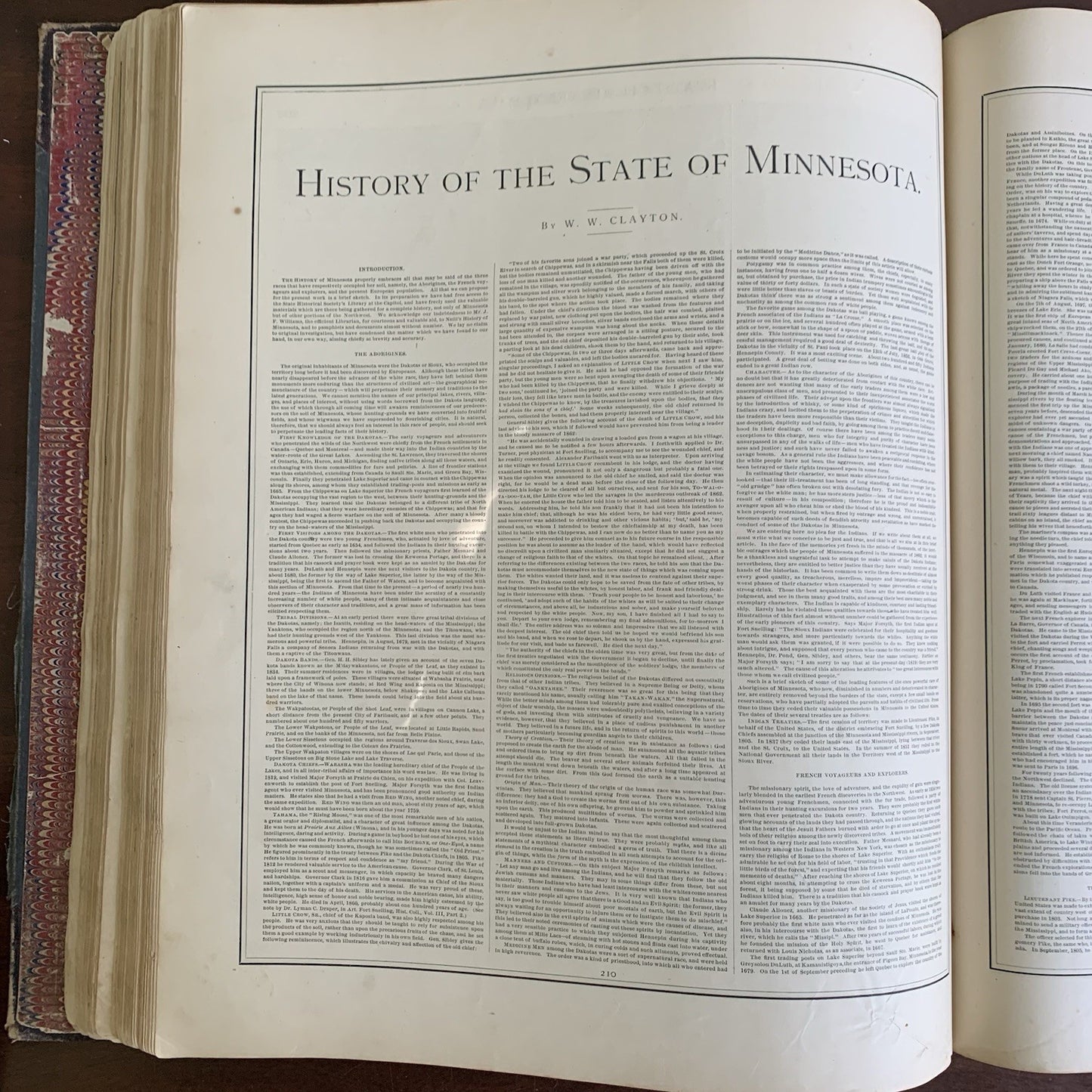 1874 Illustrated Historical Atlas of the State of Minnesota / DELUXE ED W VIEWS