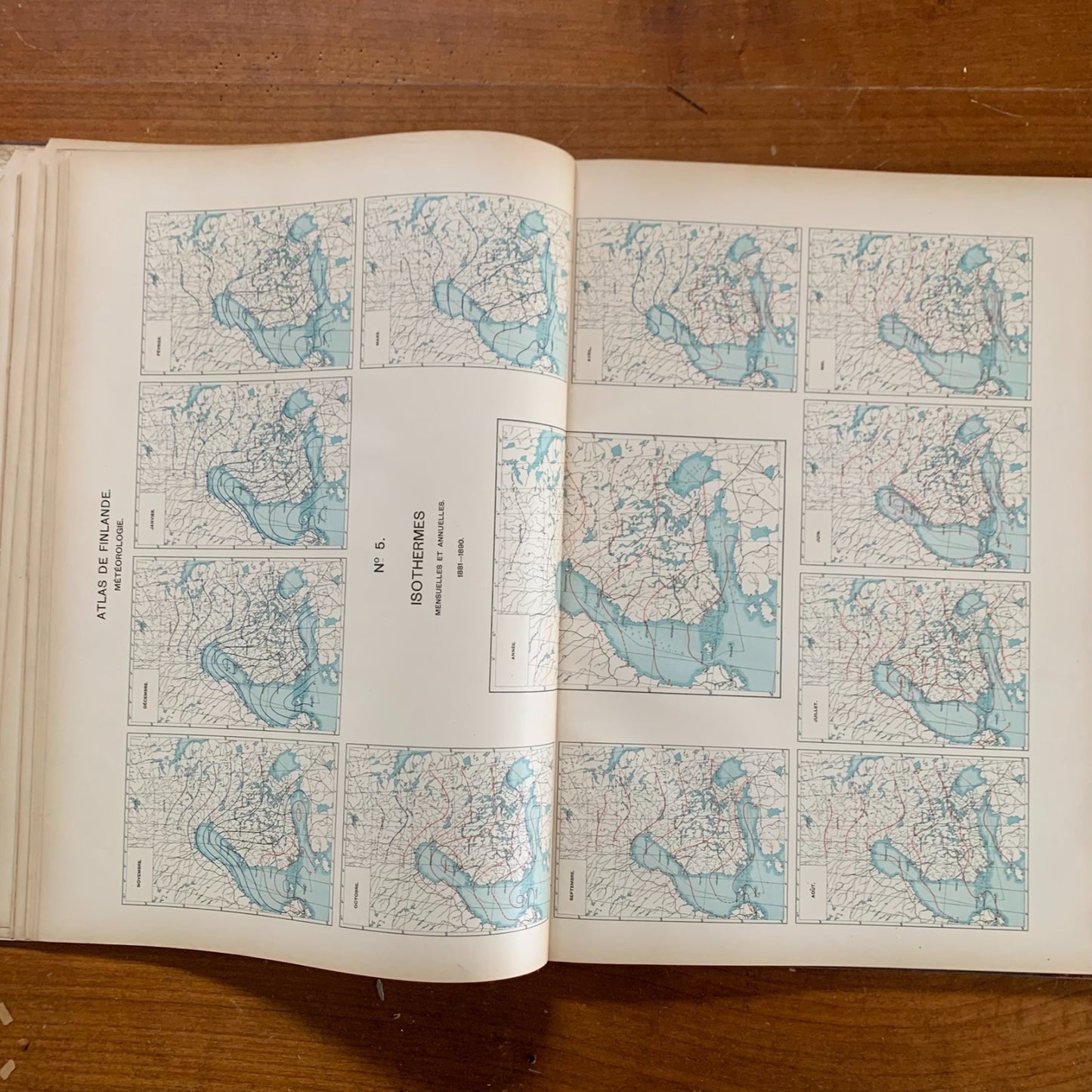 1899 Atlas de Finlande Finland National Atlas 32 Color Maps Helsingfors Tilgmann
