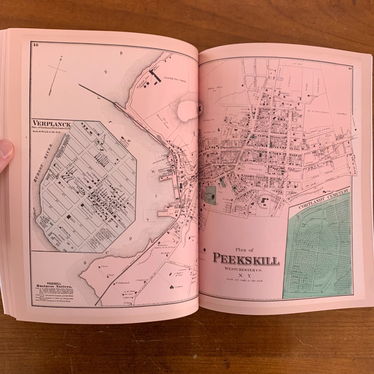 1872 County Atlas Of Westchester New York / Facsimile