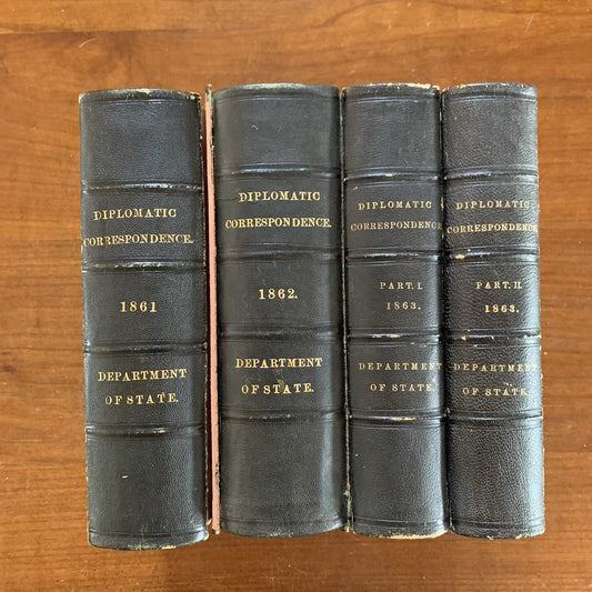 SIGNED Edwin L Stanton / Lincoln State of the Union Diplomatic Correspondence