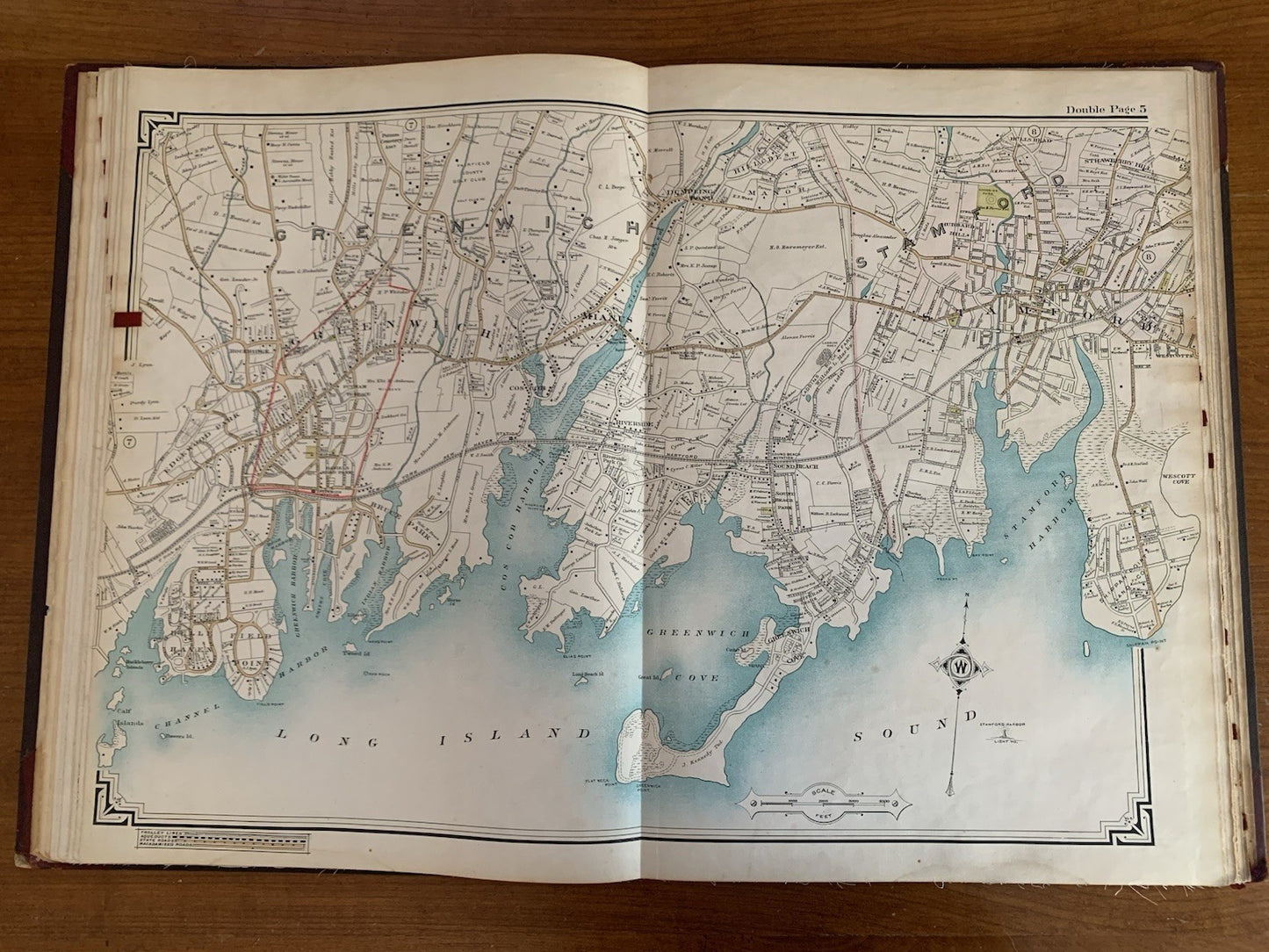 1908 Atlas of the Rural Country District North of New York City Connecticut