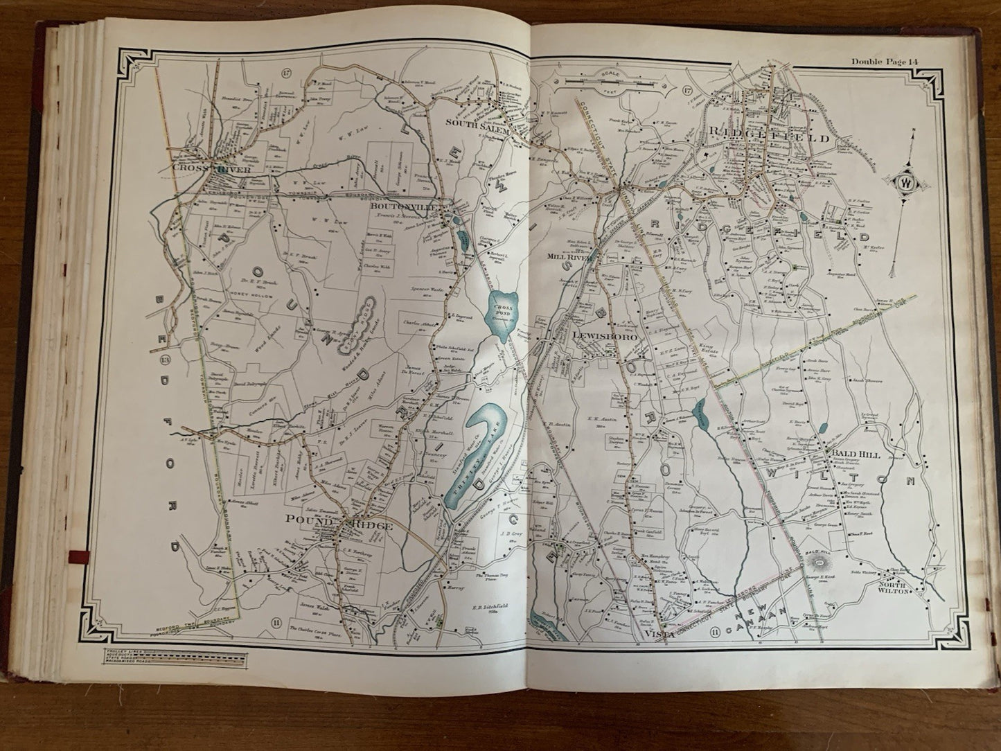 1908 Atlas of the Rural Country District North of New York City Connecticut
