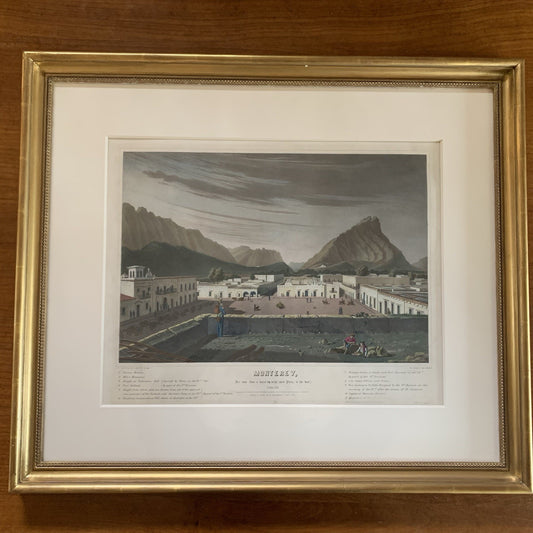 2x Original Lithographs from Capt. Daniel Power Whiting's Army Portfolio / 1847