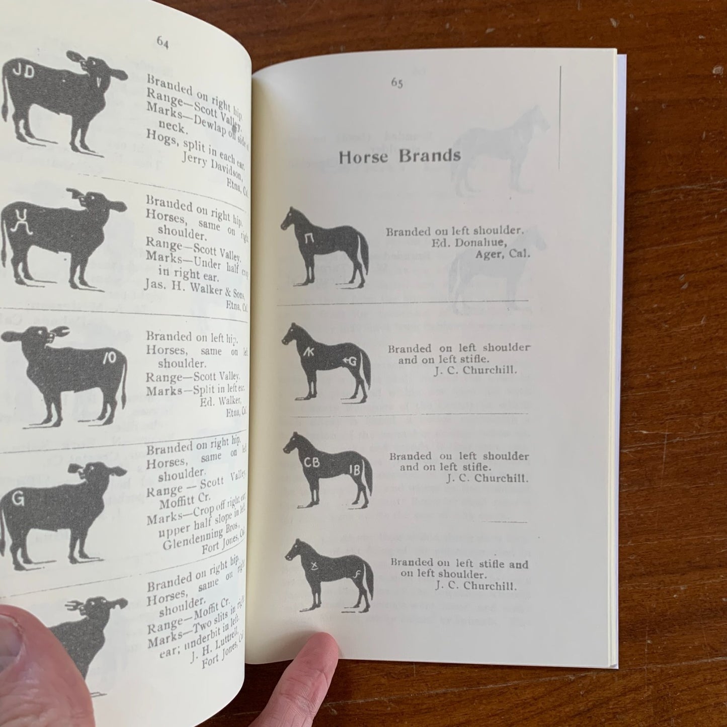 1901 Stockman's Guide (Brand Book), Siskiyou County California / Facsimile