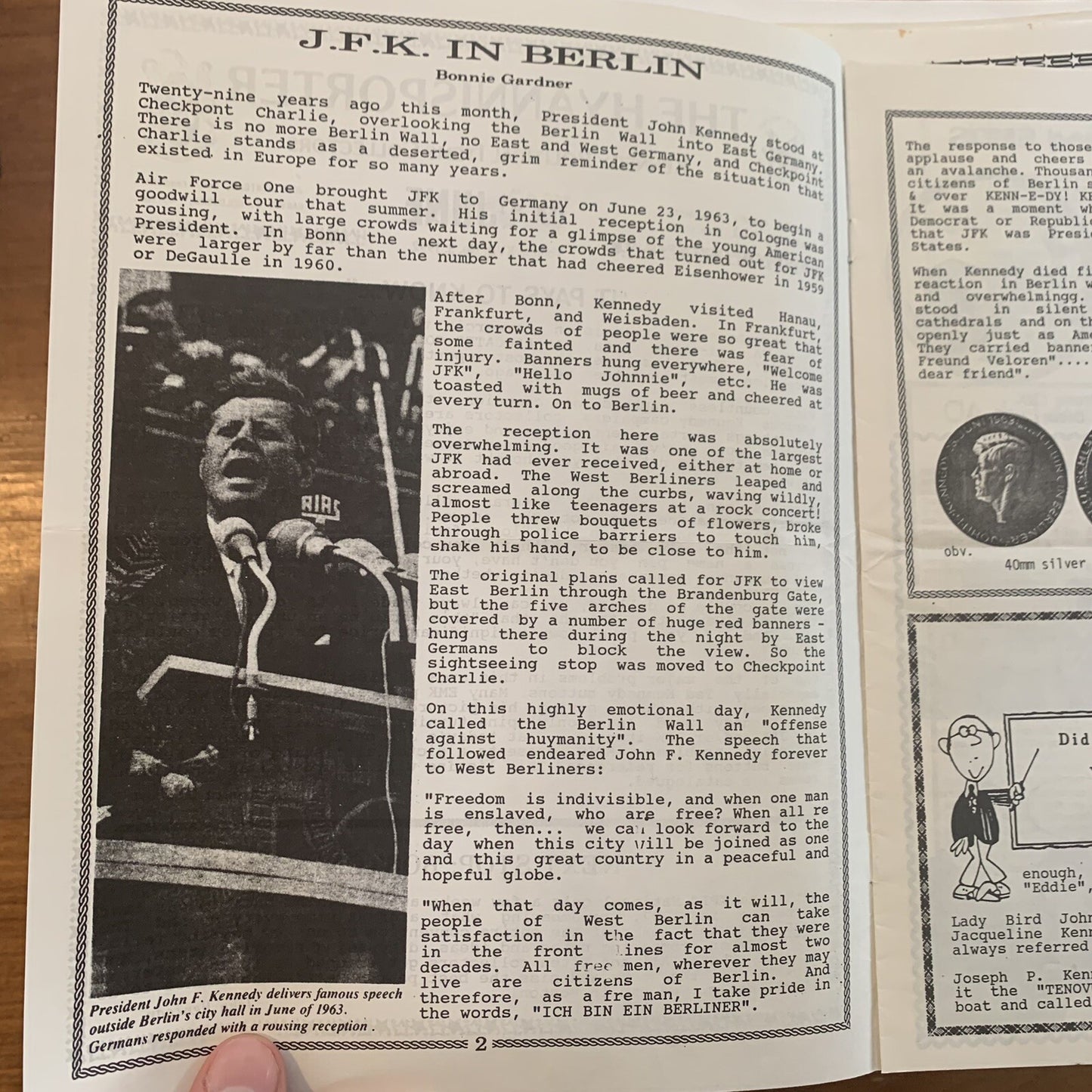 The Hyannisporter Official Newsletter of Kennedy Political Items 1992 - 2024 JFK