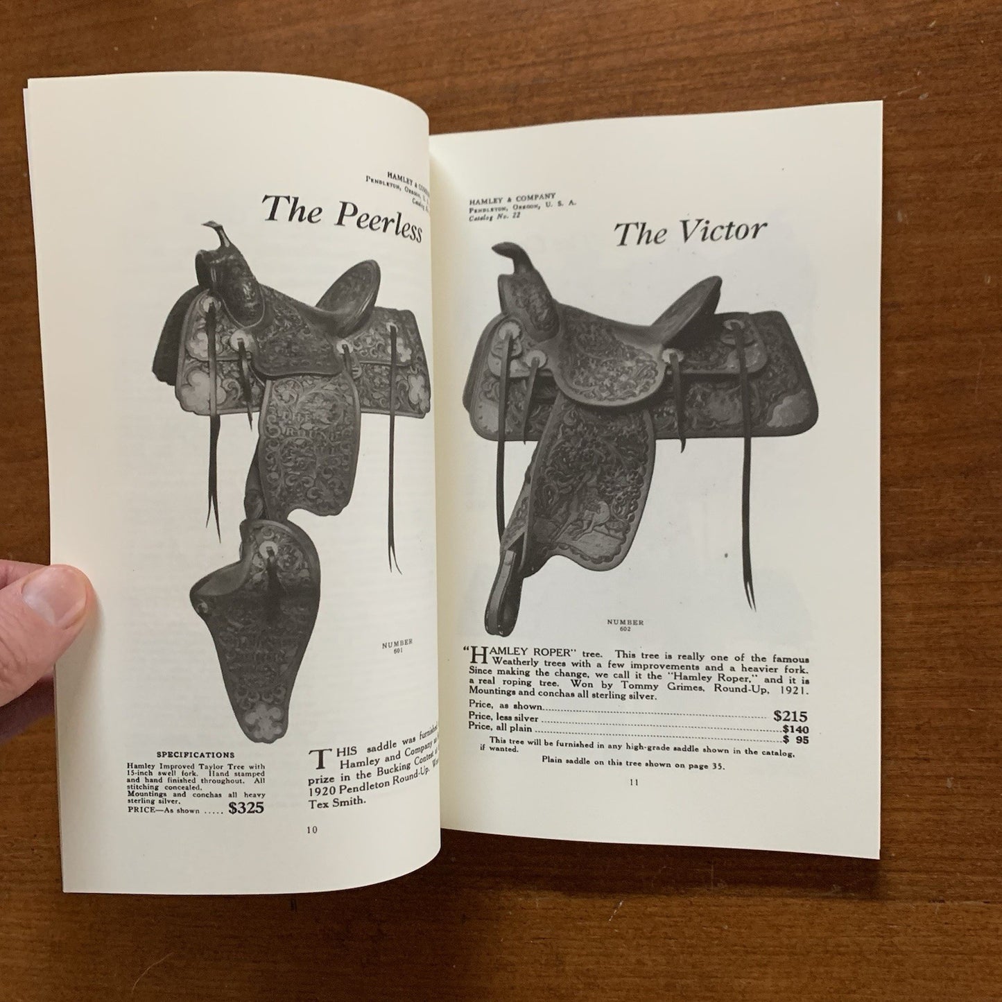 1922 Hamley & Company Saddles Catalog No. 22 Cowboy Outfitters Facsimile