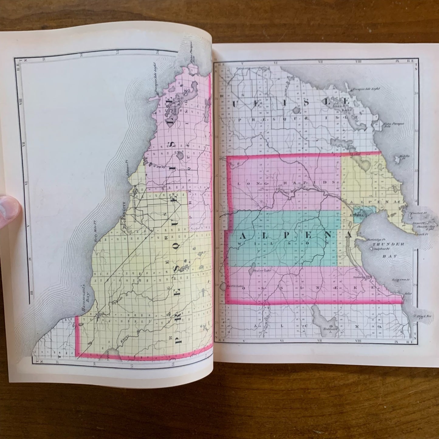 1873 Atlas of the State of Michigan / Facsimile