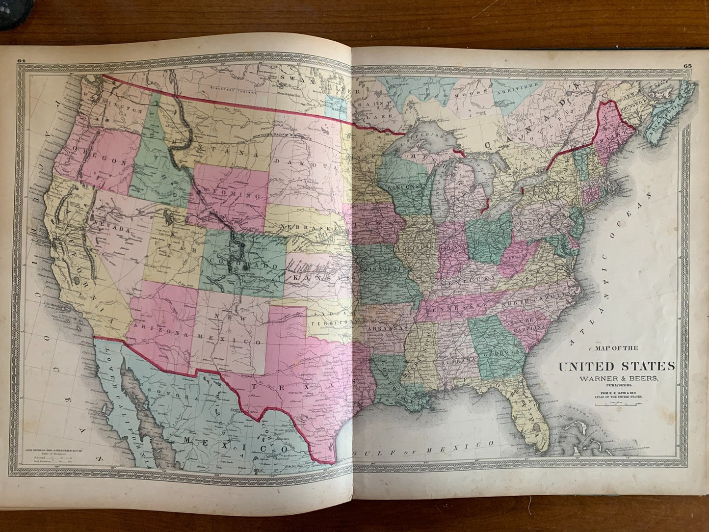 1872 Atlas of Whiteside County and the State of Illinois Morrison Sterling Maps