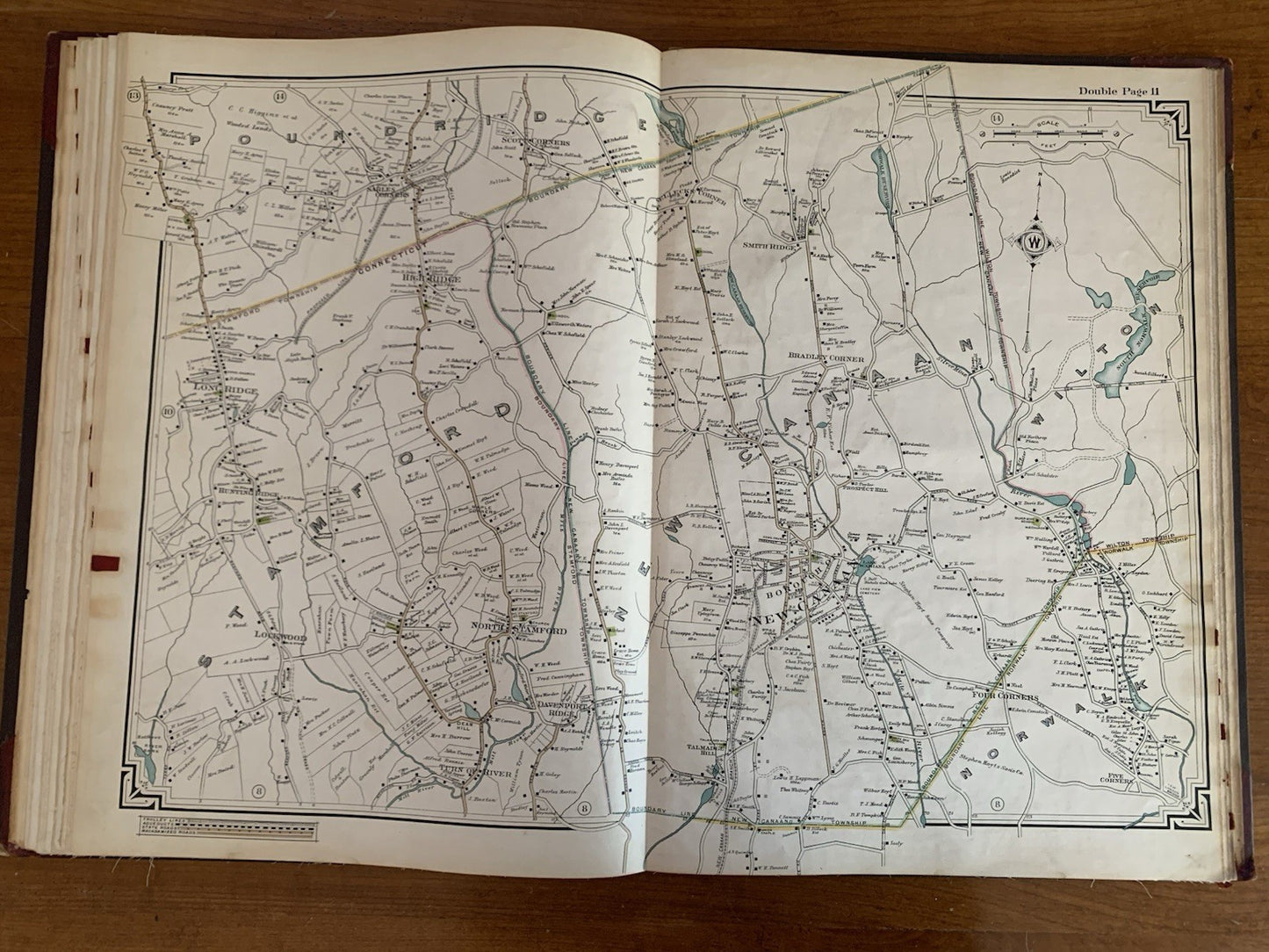 1908 Atlas of the Rural Country District North of New York City Connecticut
