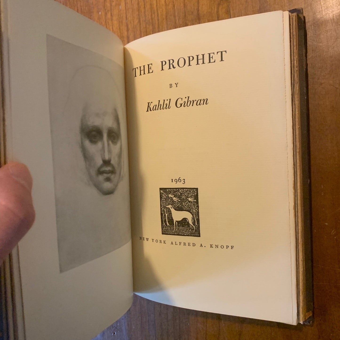 The Prophet by Kahlil Gibran Rebound Full Leather Bennett Book Studio Copy