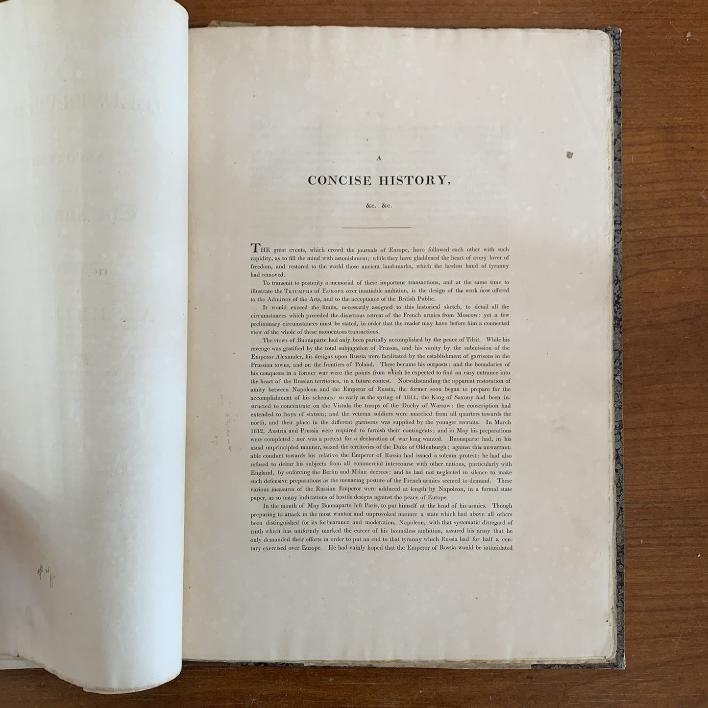 1815 An Illustrated Record of Important Events in the Annals of Europe / Moscow