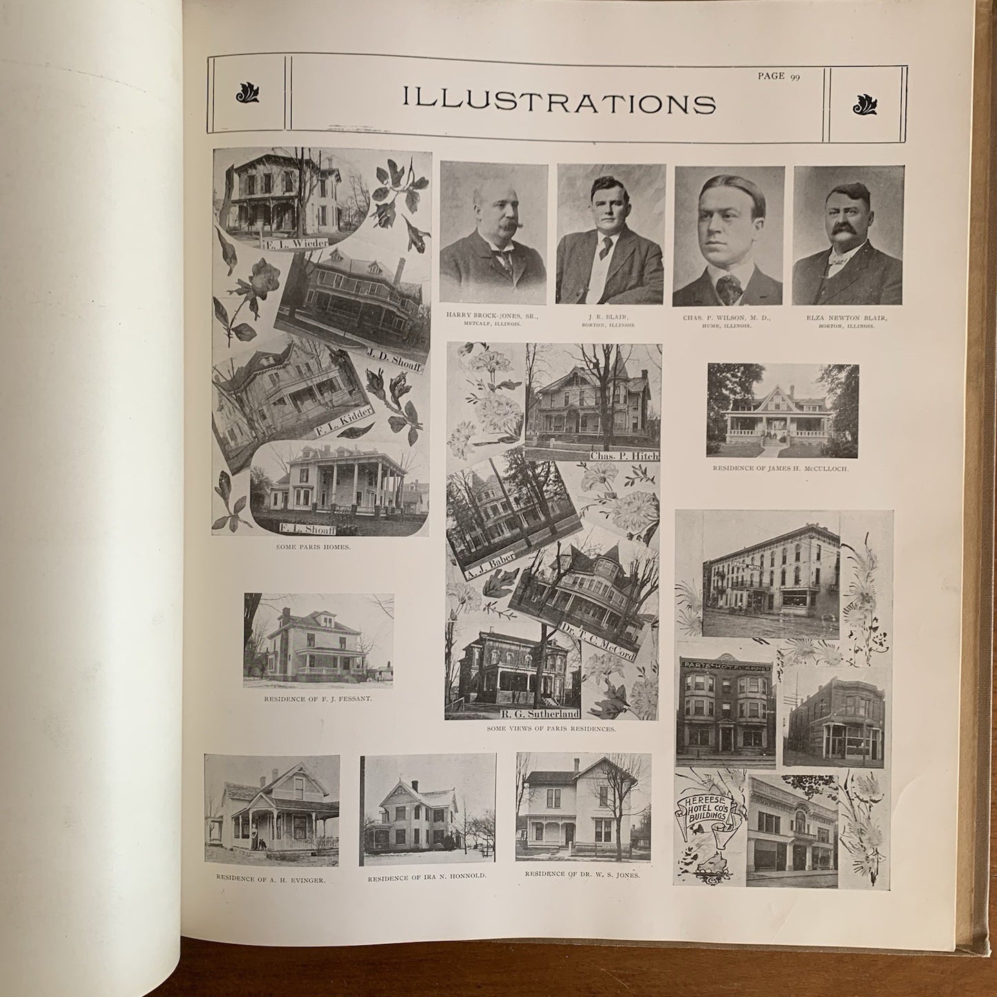 1910 Standard Atlas of Edgar County Illinois Maps Plat Book Directory VERY GOOD