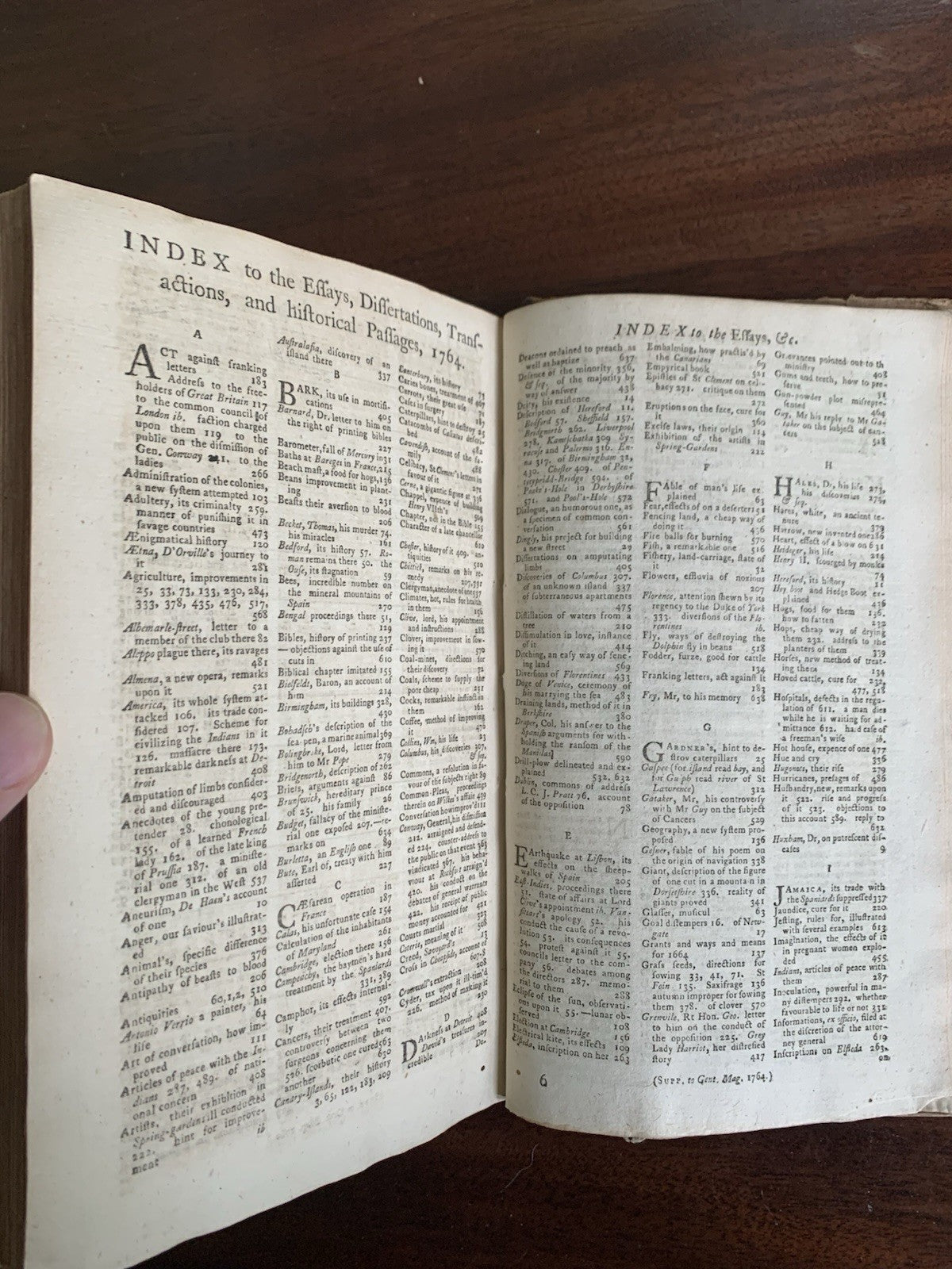 1764 The Gentlemans Magazine, and Historical Chronicle January through December