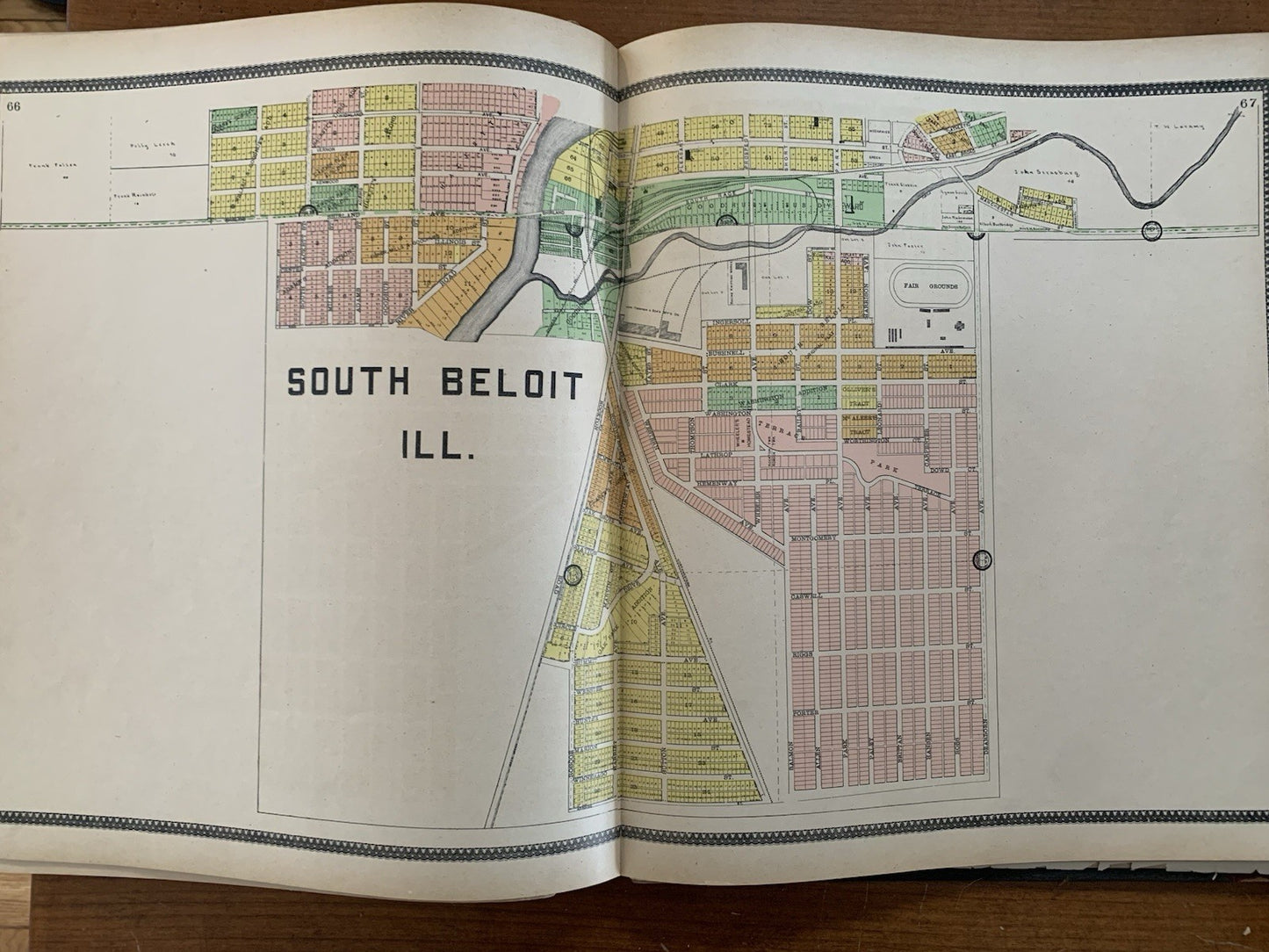 1904 Plat Book of Rock County Wisconsin / Atlas Janesville Beloit Maps
