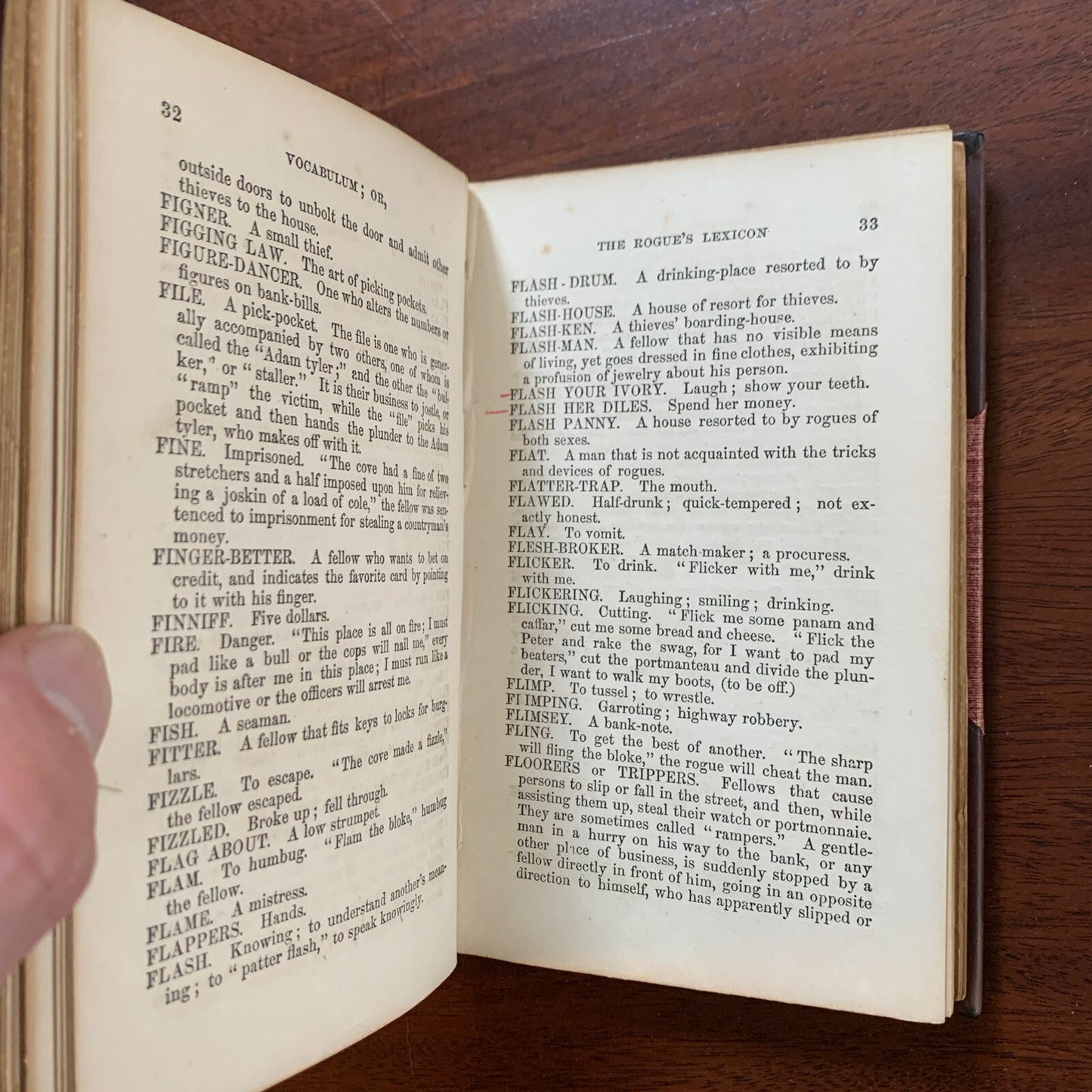 Vocabulum; or, The Rogue's Lexicon. George Matsell. First Edition ~ 1859