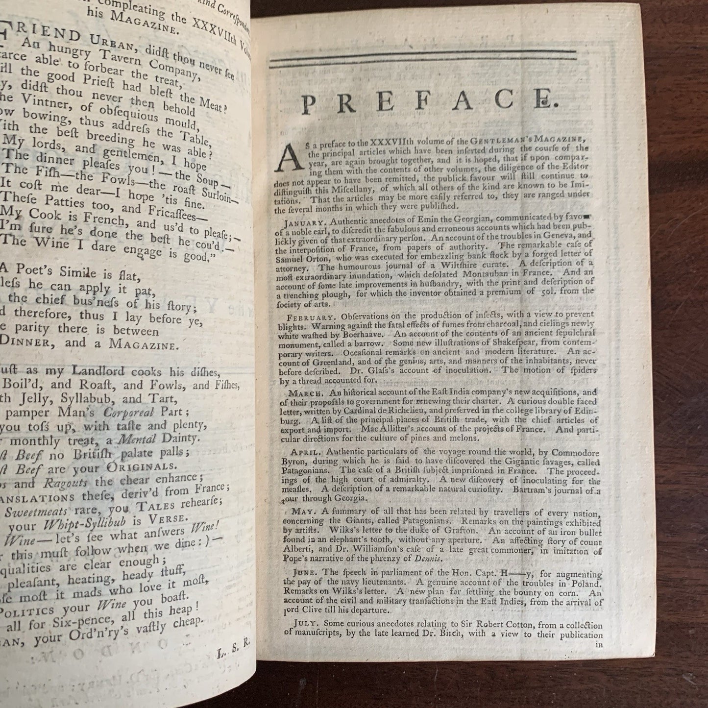 1767 The Gentlemans Magazine, and Historical Chronicle January through December