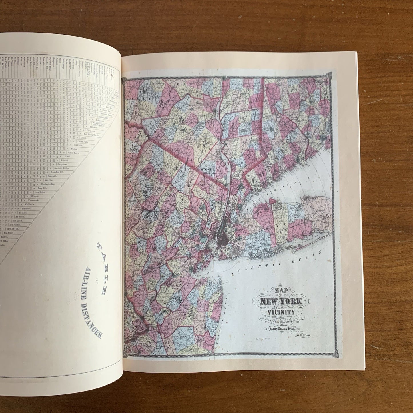 1867 Atlas Of New York And Vicinity - F.W. Beers - Connecticut Edition Facsimile