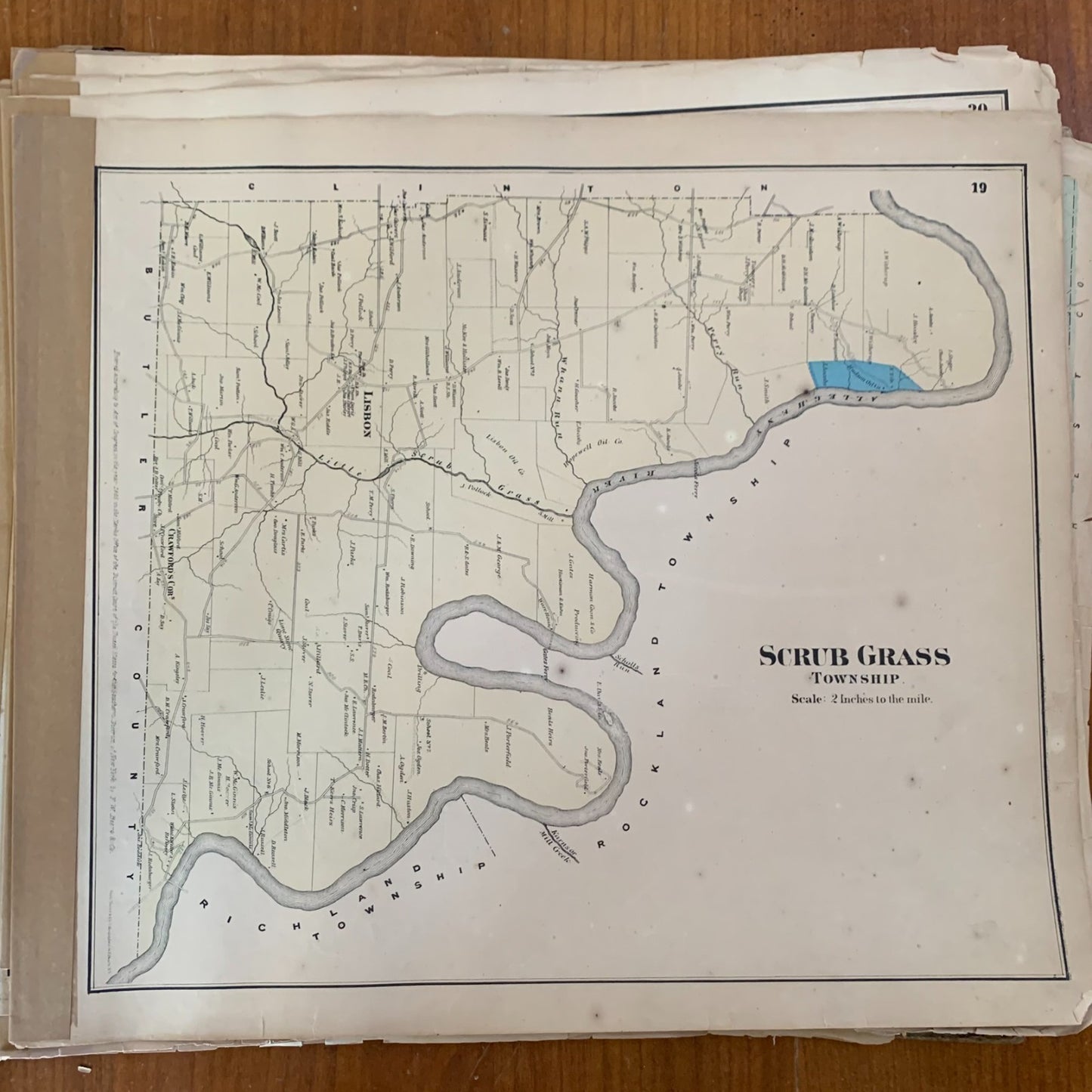 1865 Beers Atlas of the Oil Regions Pennsylvania - Incomplete - Maps Petroleum
