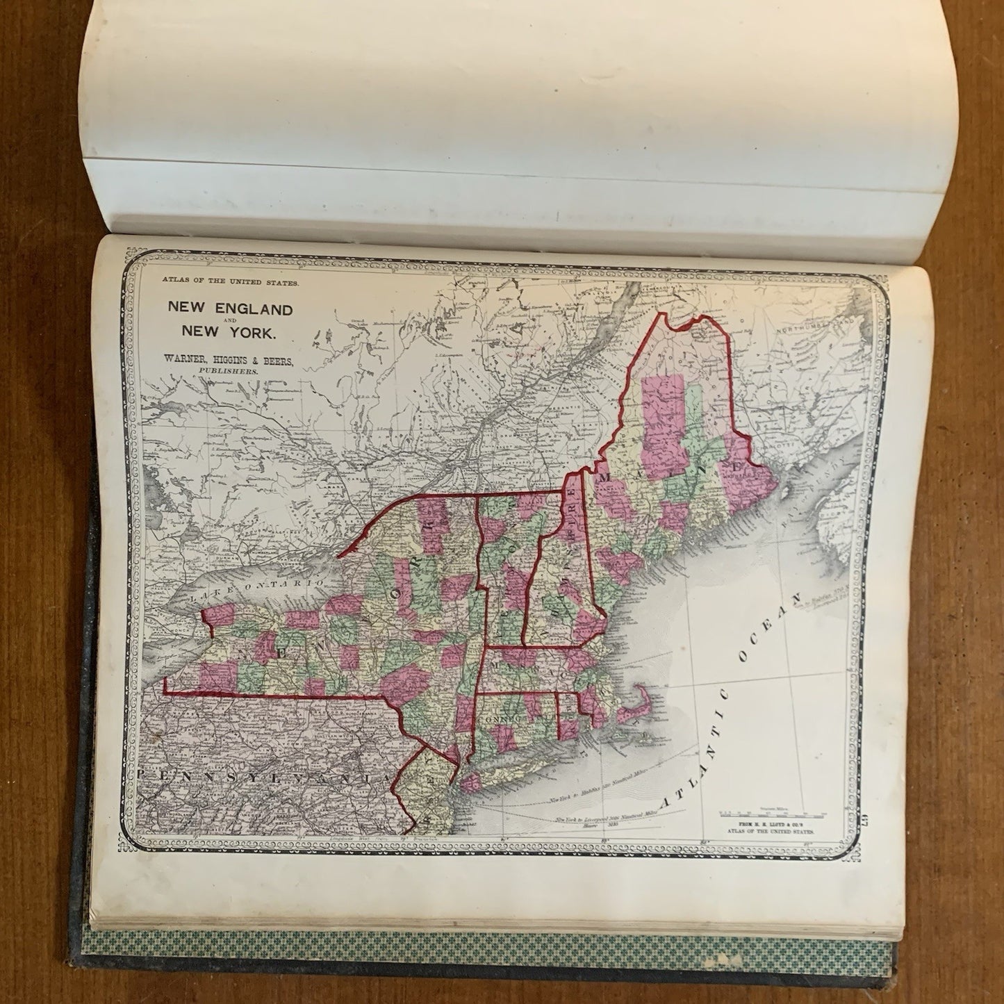 1871 Atlas of the State of Illinois / United States / Chicago / H.H. Lloyd