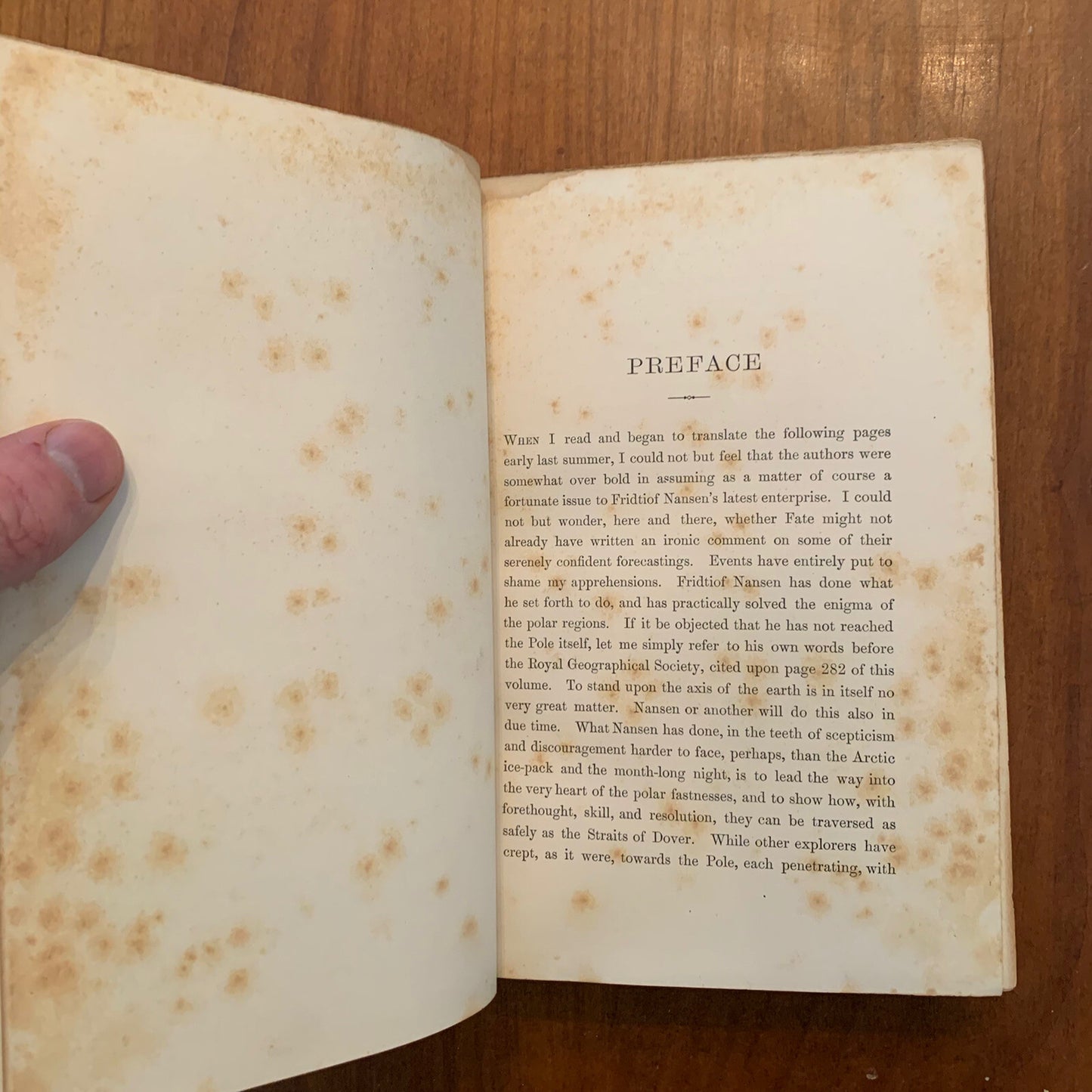 1896 Fridtjof Nansen 1861-1893 by Brogger and Rolfsen w/ Illustrations Maps
