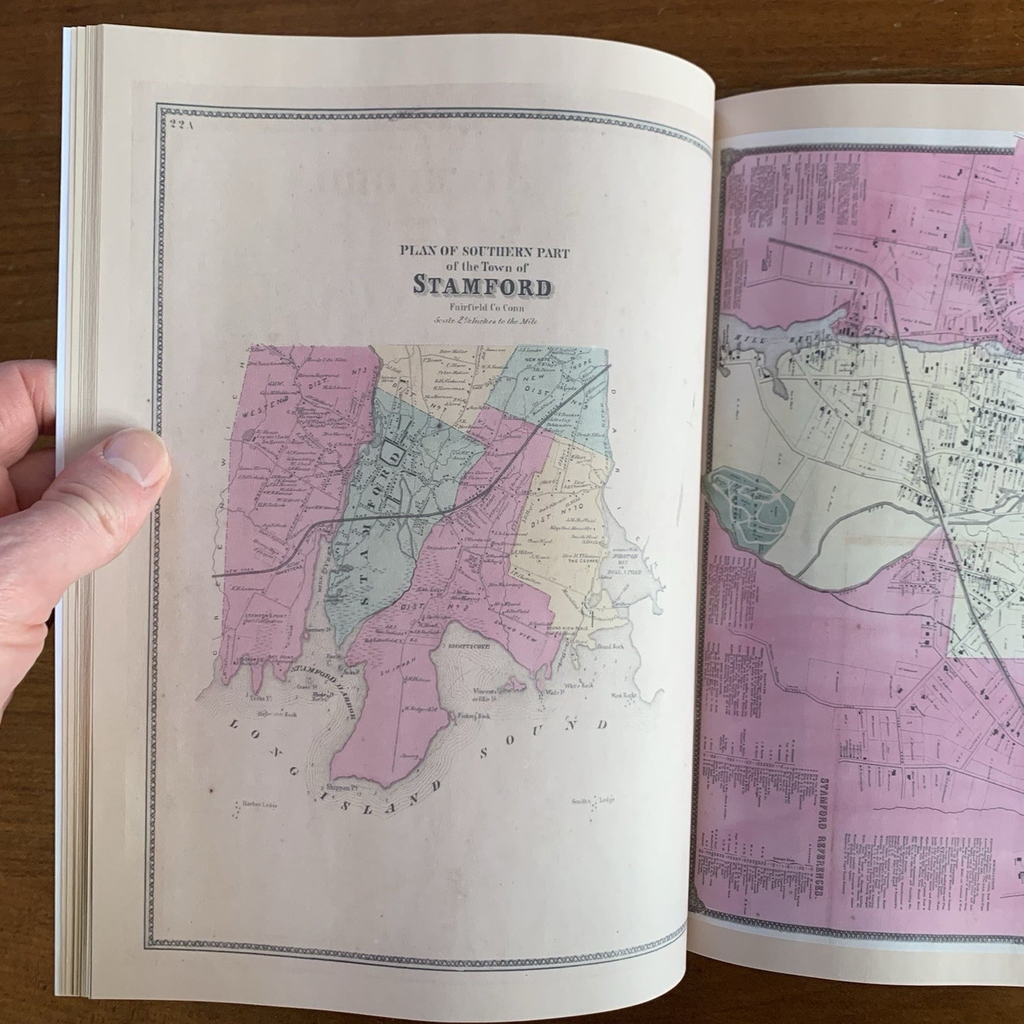 1867 Atlas Of New York And Vicinity - F.W. Beers - Connecticut Edition Facsimile
