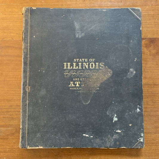 1871 Atlas of the State of Illinois / United States / Chicago / H.H. Lloyd