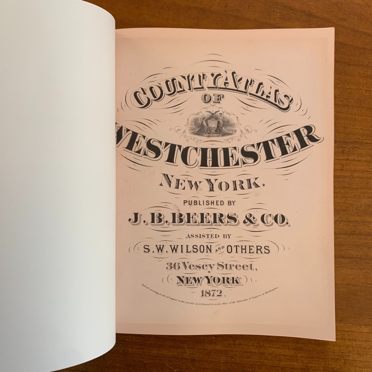 1872 County Atlas Of Westchester New York / Facsimile