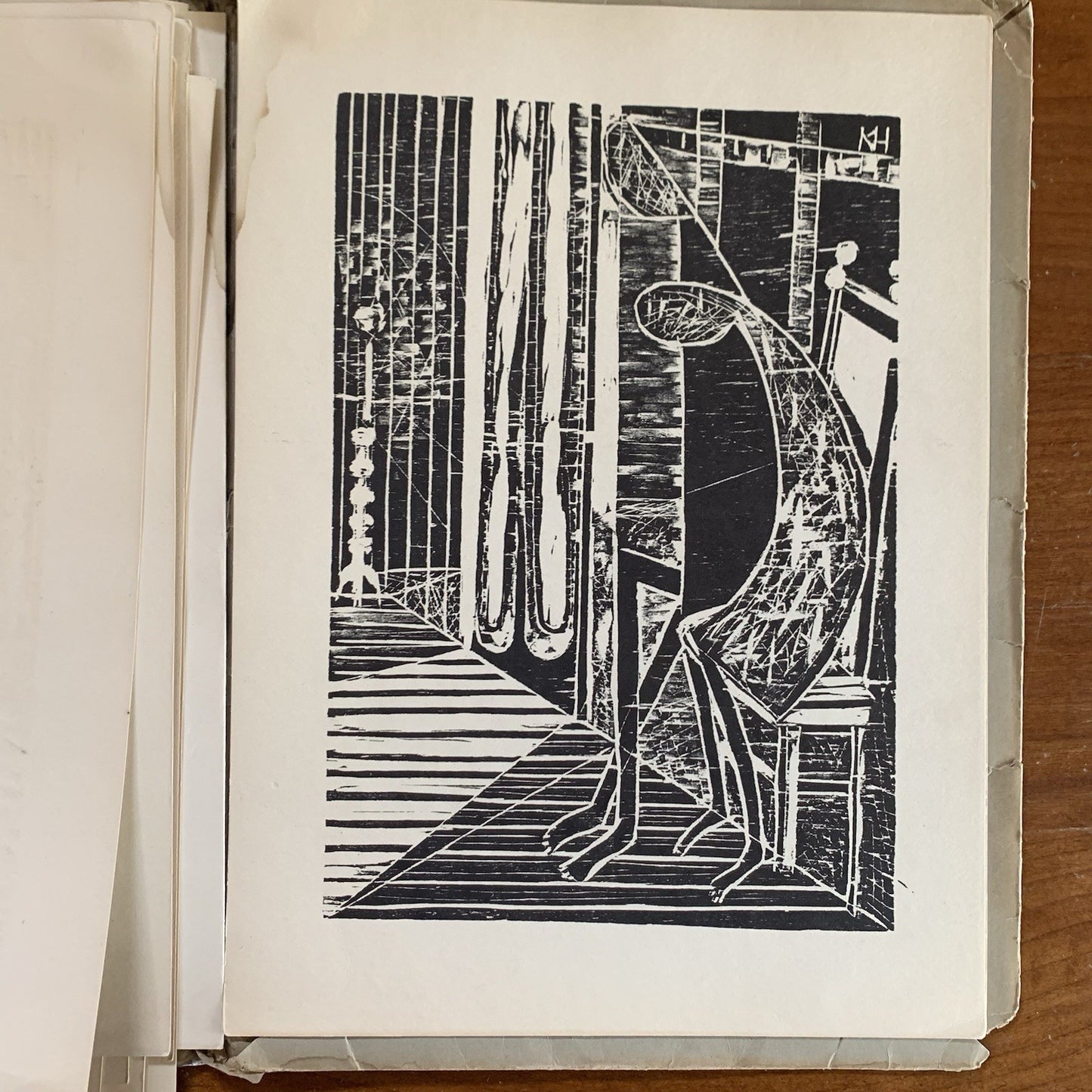 SIGNED Wood-engravings from Karl-Heinz Hansen. 1955