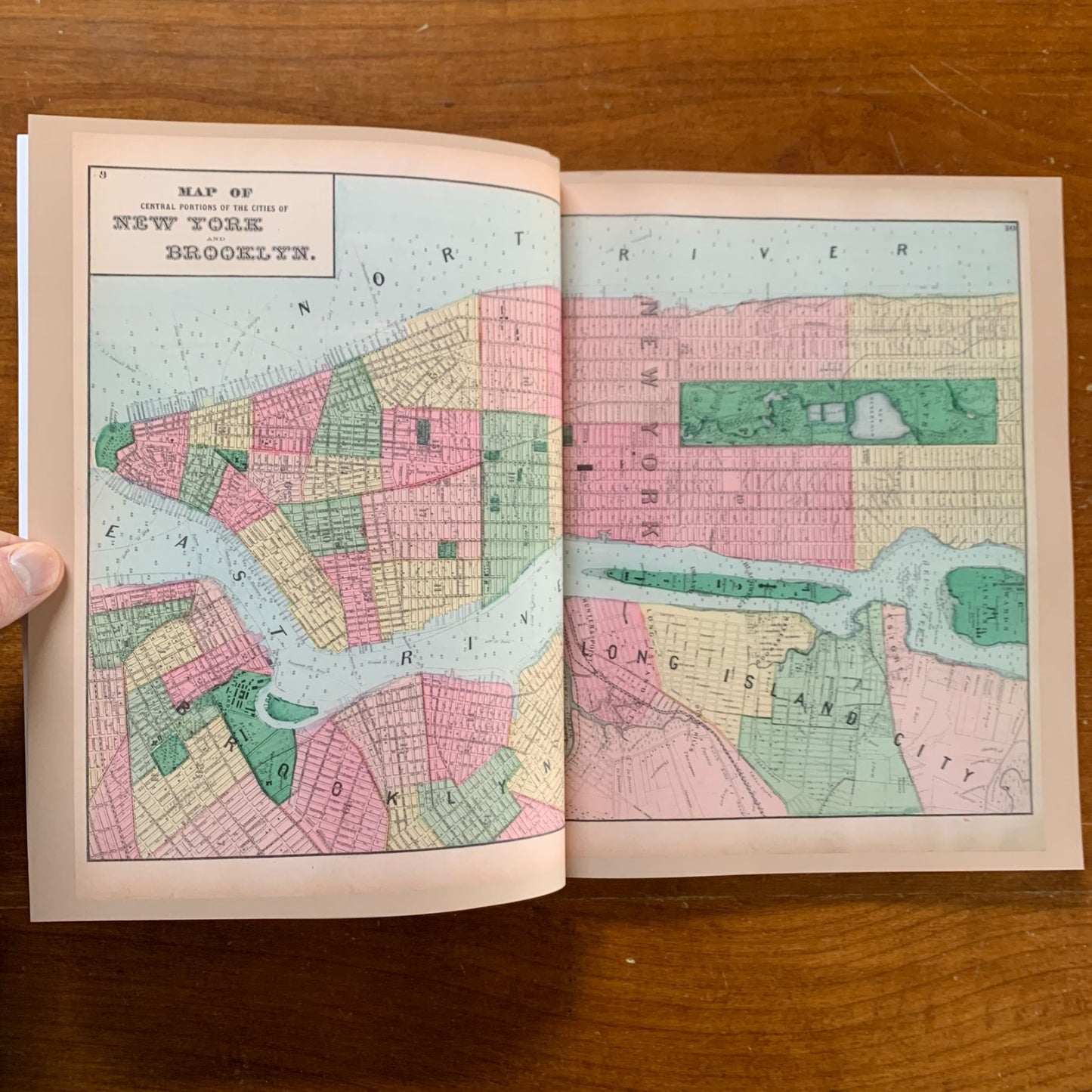 1873 Atlas of Long Island New York - Color Facsimile - Maps Towns Villages
