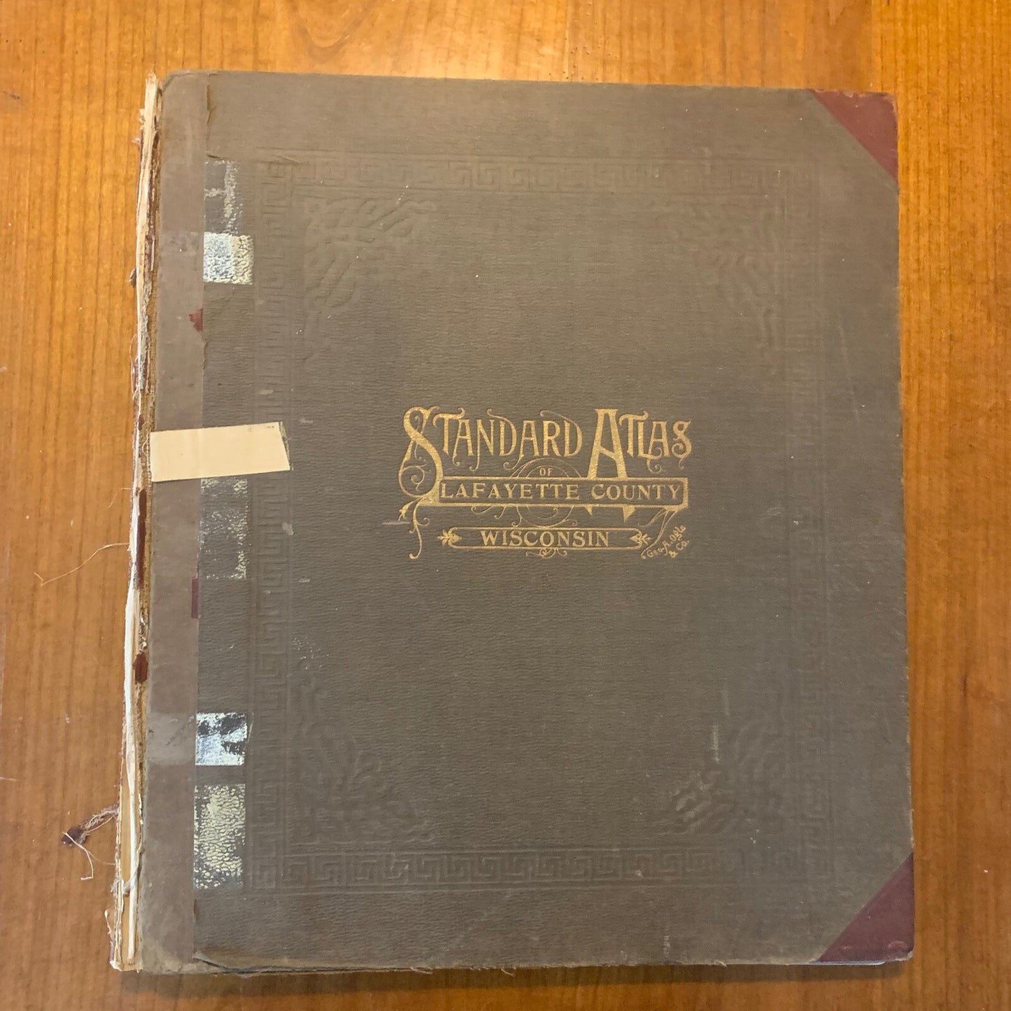 1916 Standard Atlas of Lafayette County Wisconsin Plat Book Ogle
