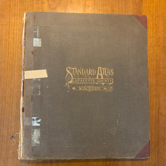 1916 Standard Atlas of Lafayette County Wisconsin Plat Book Ogle