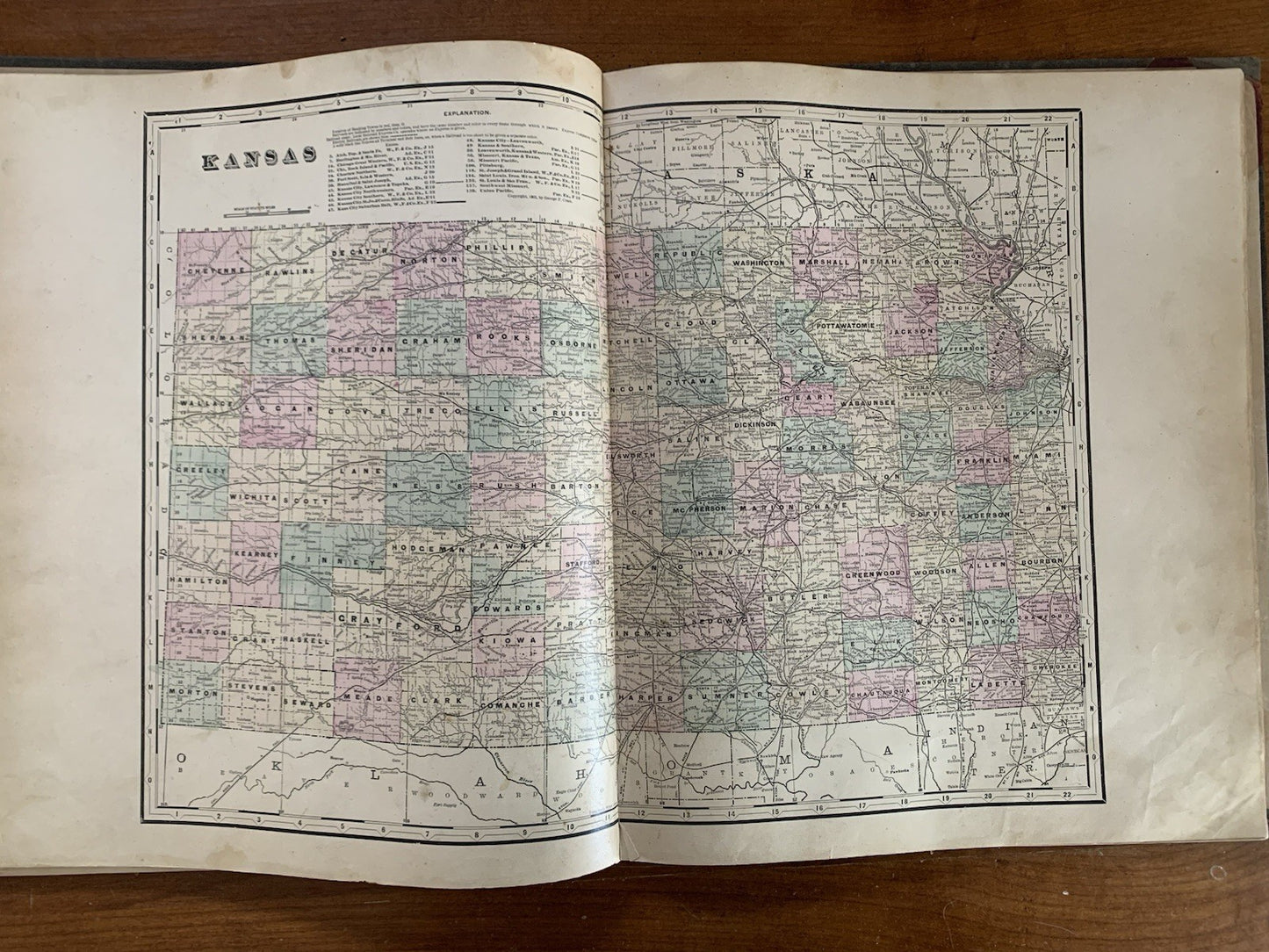 1902 Standard Atlas of Mitchell County Kansas / Plat Map Book