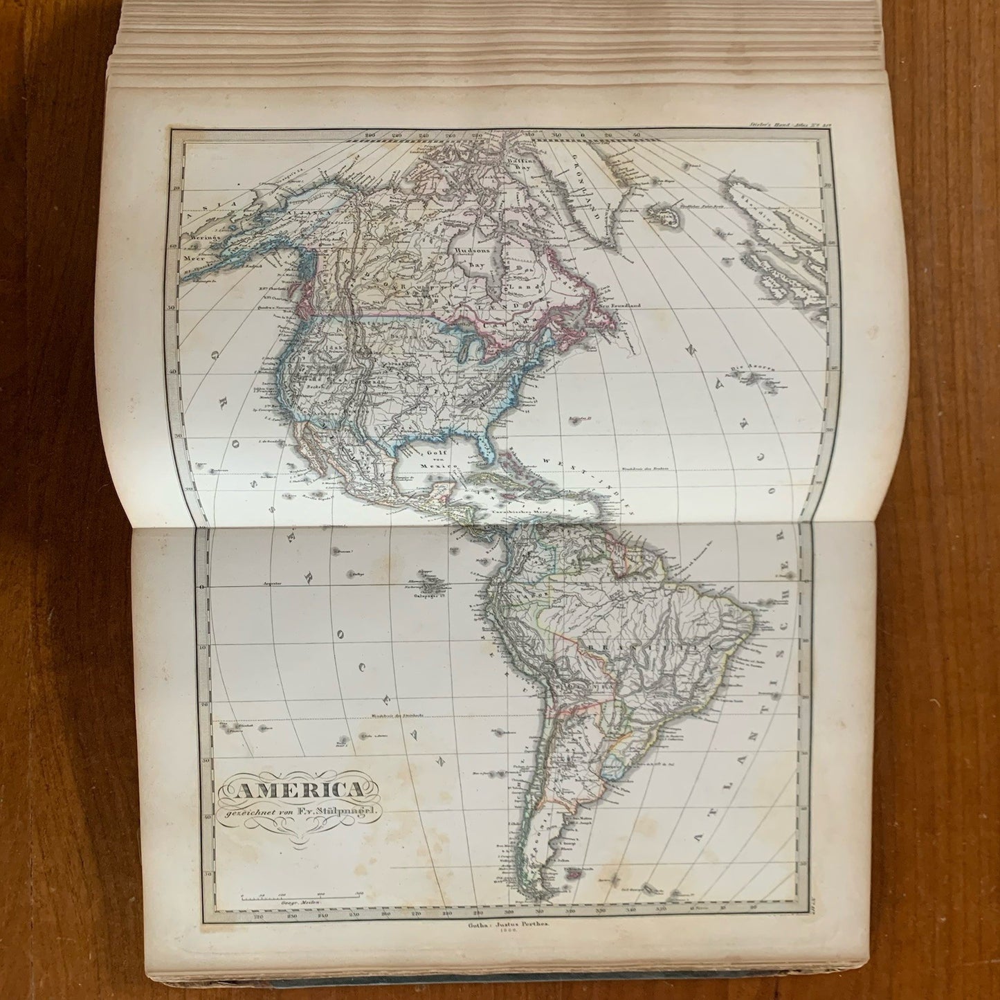 1869 Adolf Stieler's Hand Atlas of the Earth on All Parts of the World 84 Plates