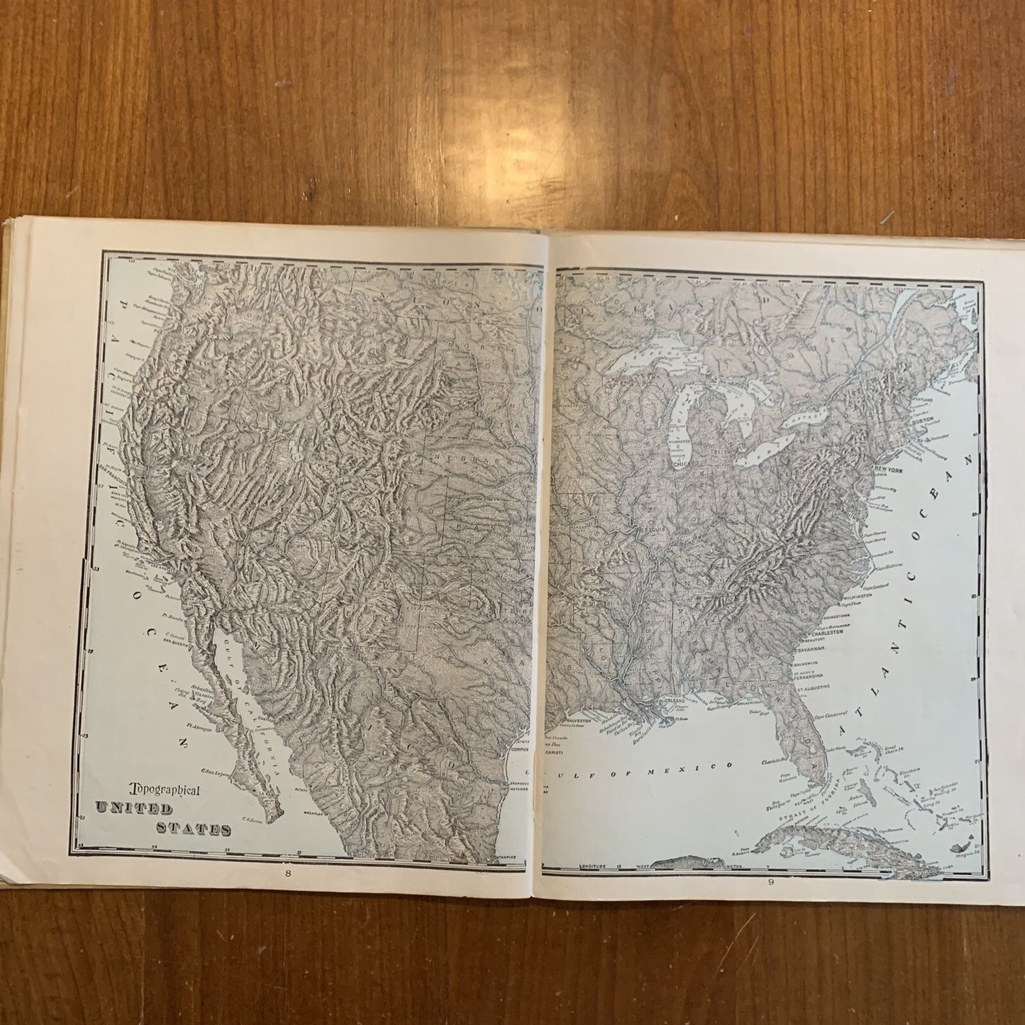 1904 Cram's Superior Reference Atlas Michigan and the World 1st Ed Atlas Detroit